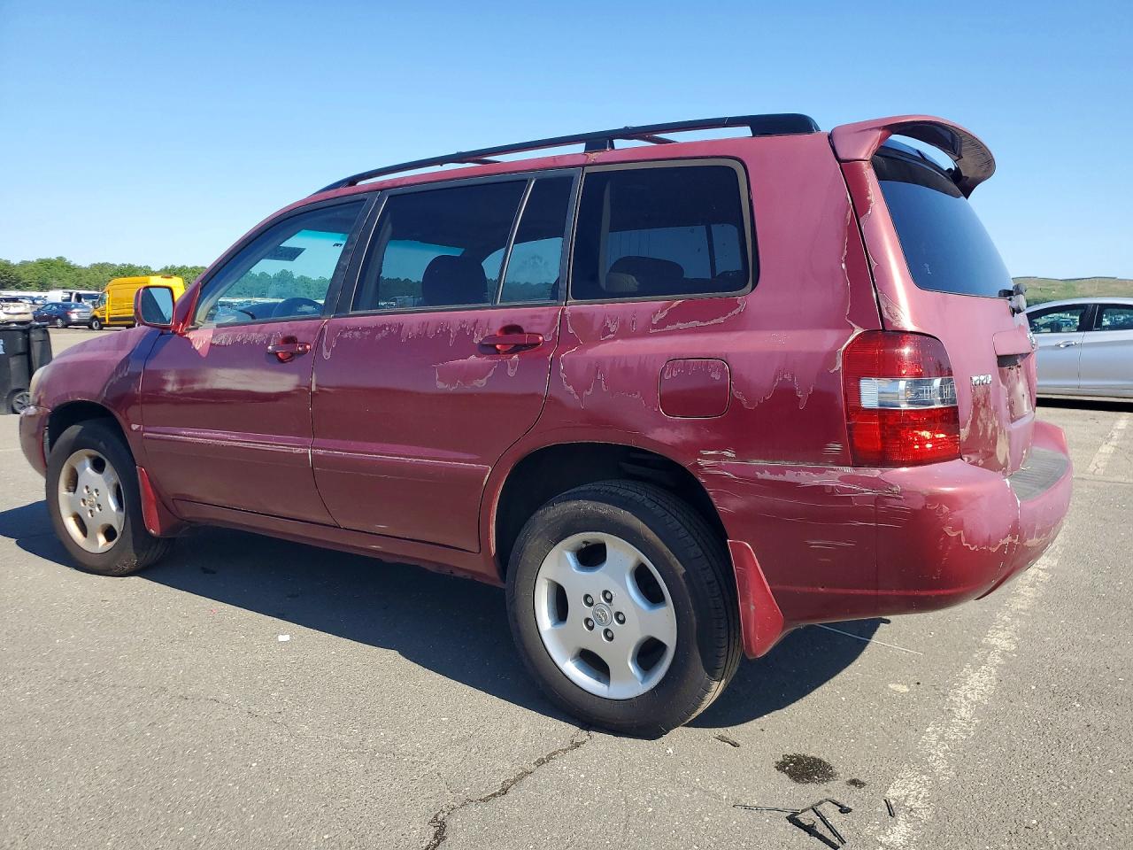 2006 Toyota Highlander Limited Maroon vin: JTEEP21A260151625