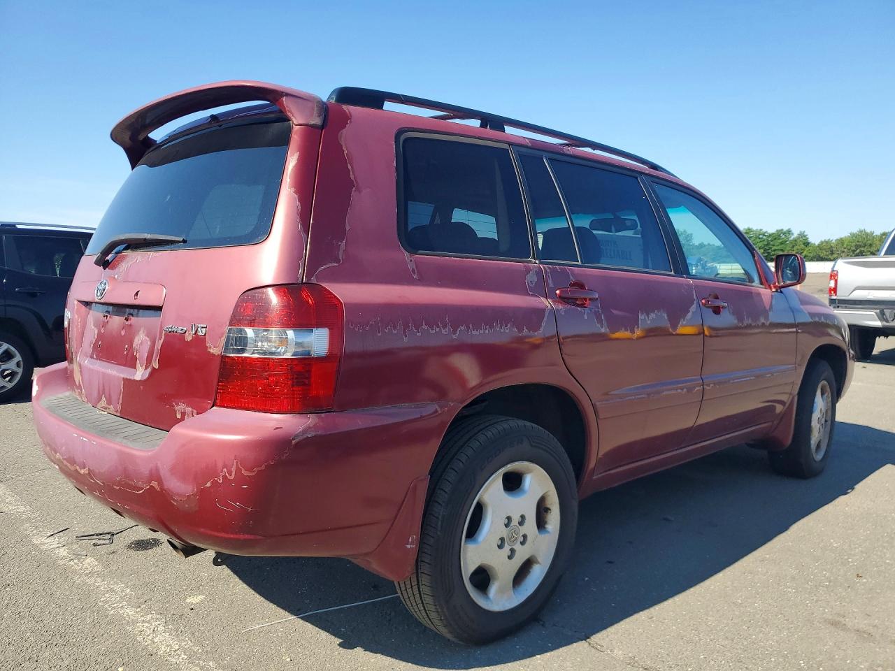 2006 Toyota Highlander Limited Maroon vin: JTEEP21A260151625