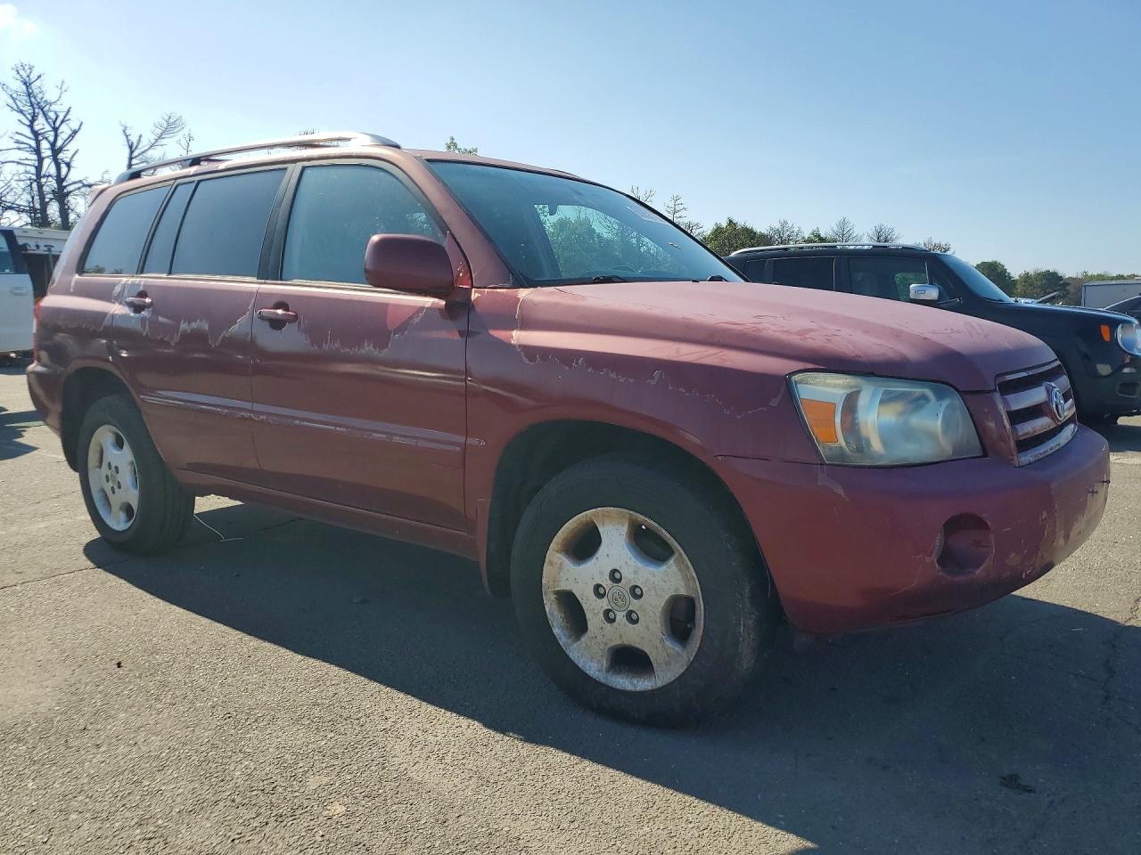 2006 Toyota Highlander Limited Maroon vin: JTEEP21A260151625