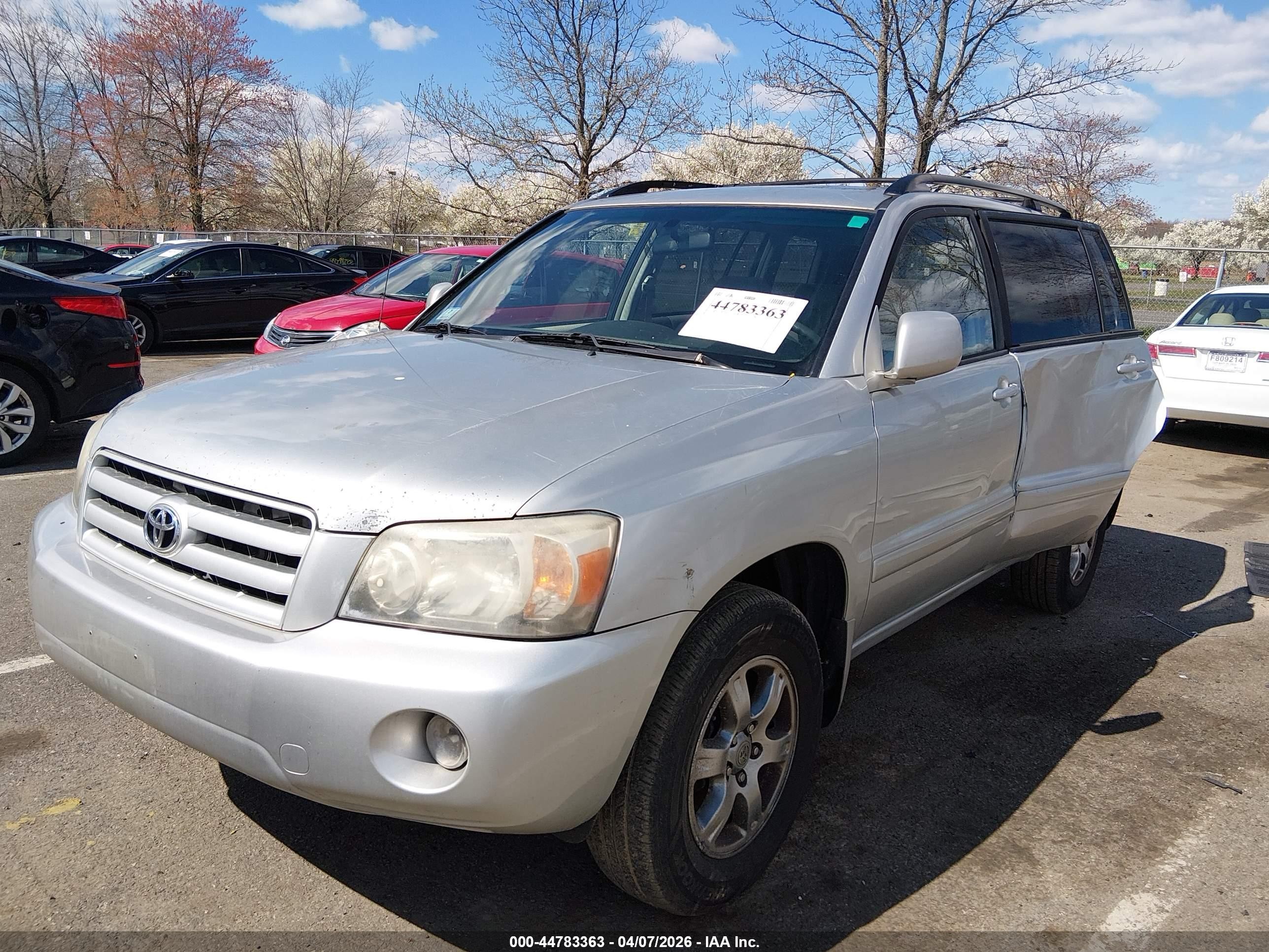 2006 Toyota Highlander V6 Silver vin: JTEEP21A260158588
