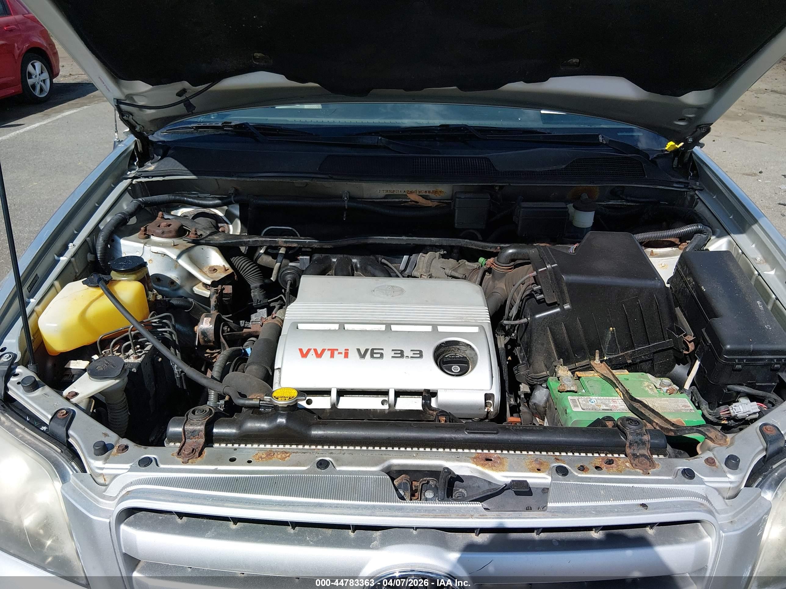 2006 Toyota Highlander V6 Silver vin: JTEEP21A260158588