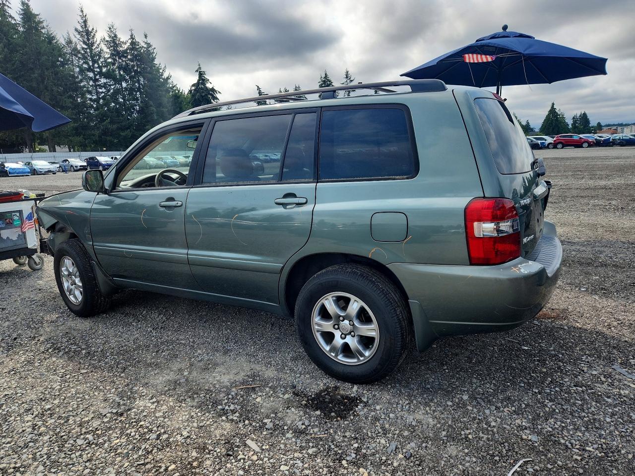 2006 Toyota Highlander Base Gray vin: JTEEP21A260159370