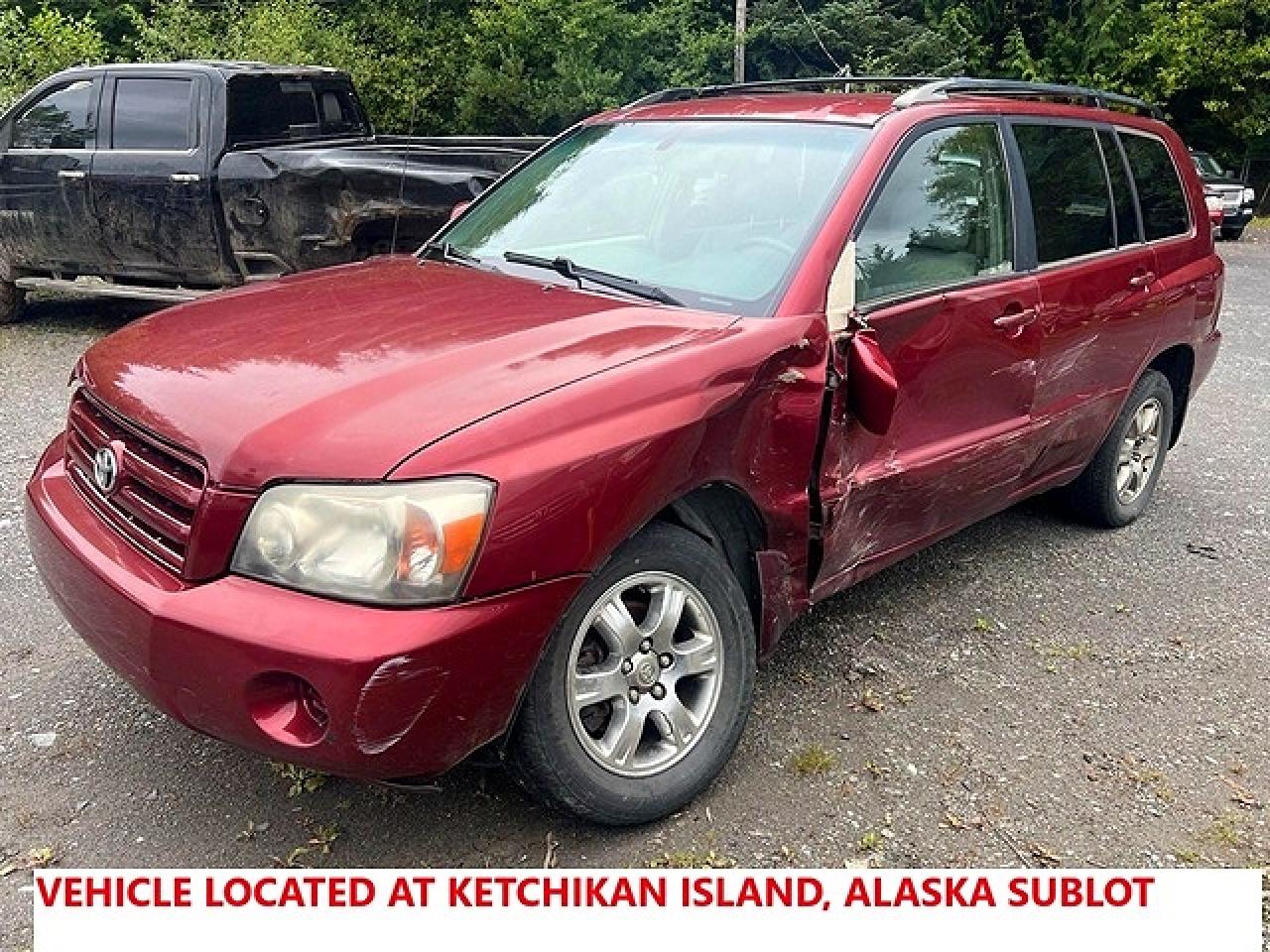 2006 Toyota Highlander Base Бордовый vin: JTEEP21A260163001