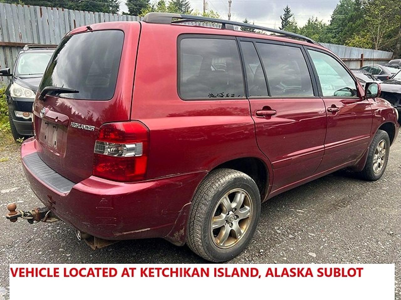 2006 Toyota Highlander Base Бордовый vin: JTEEP21A260163001