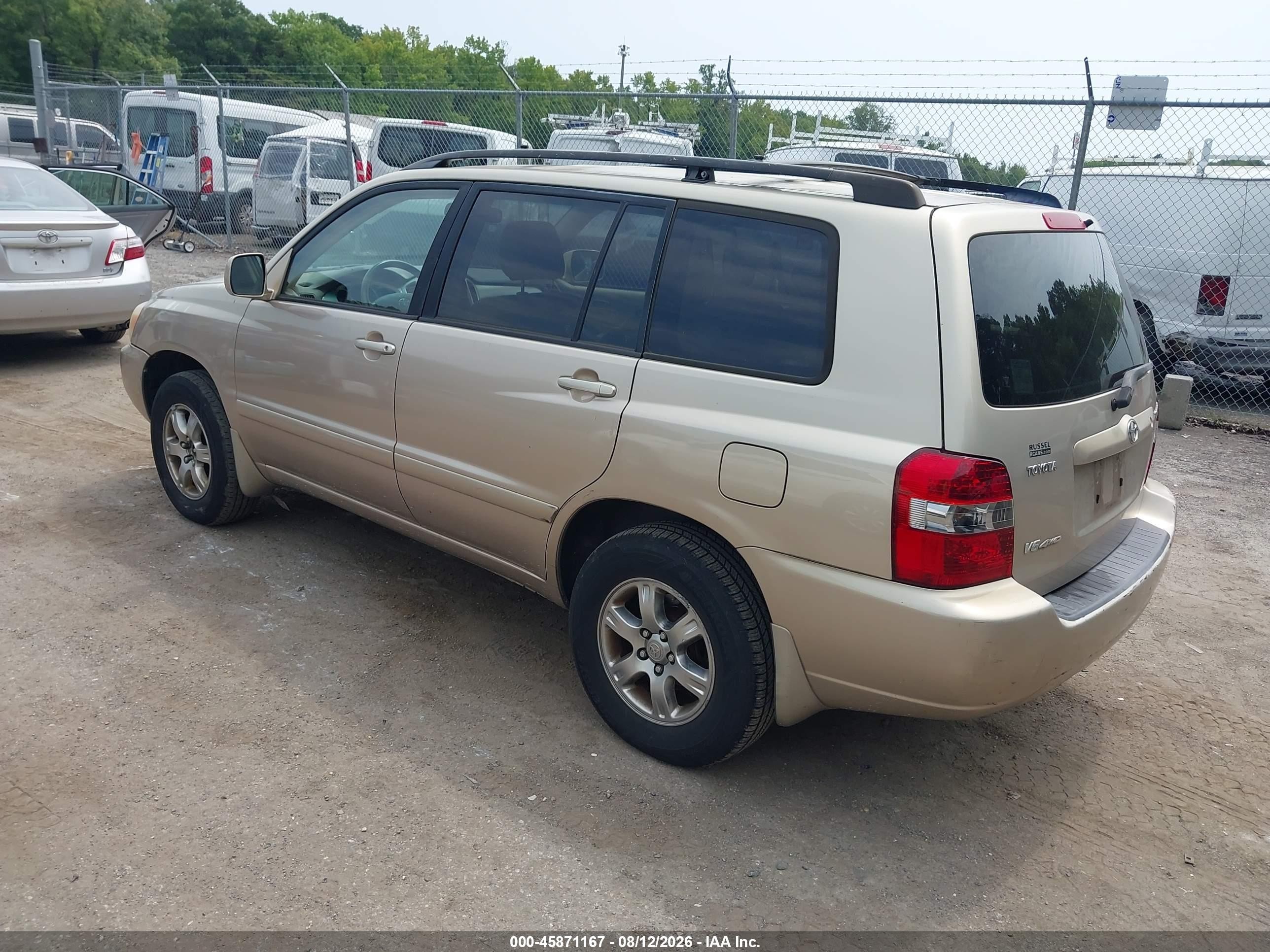 2006 Toyota Highlander V6 Tan vin: JTEEP21A260163628