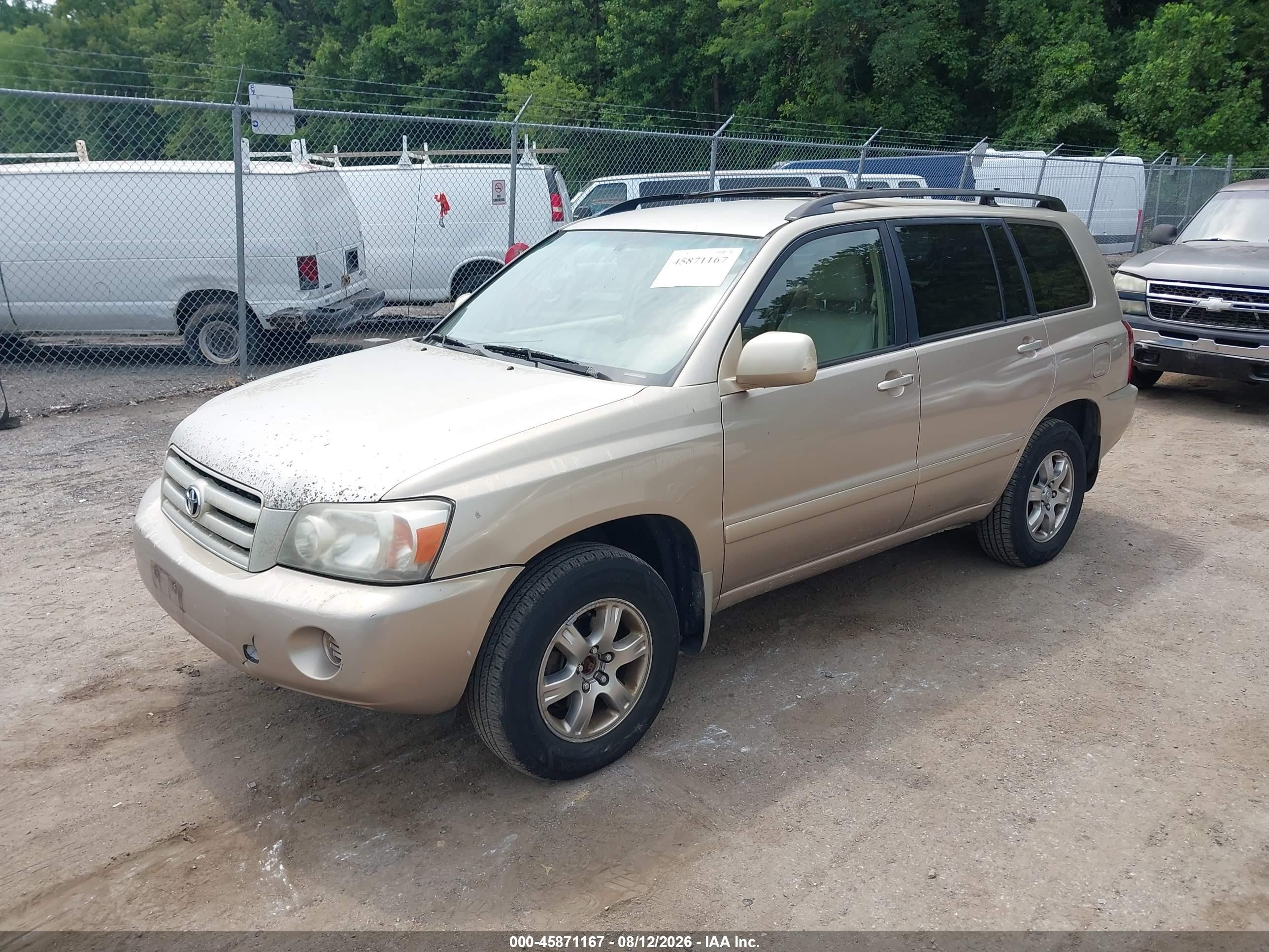 2006 Toyota Highlander V6 Tan vin: JTEEP21A260163628