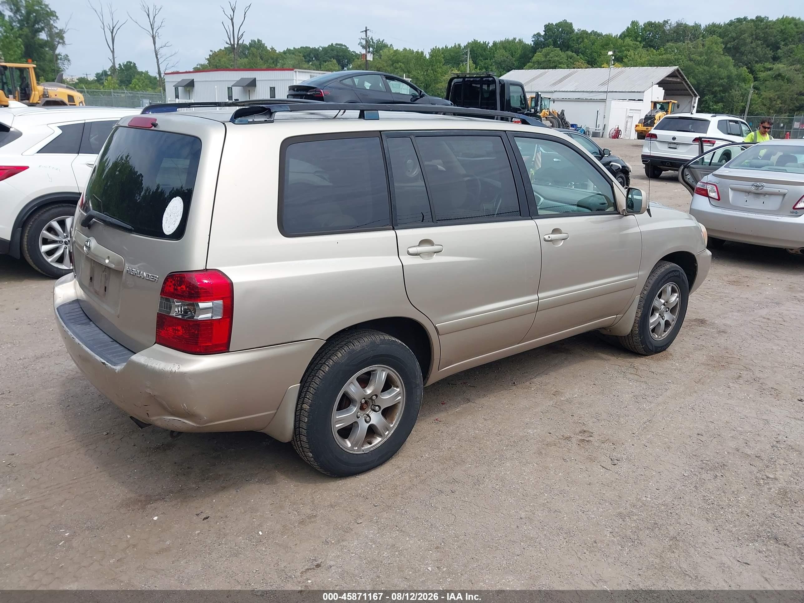 2006 Toyota Highlander V6 Tan vin: JTEEP21A260163628