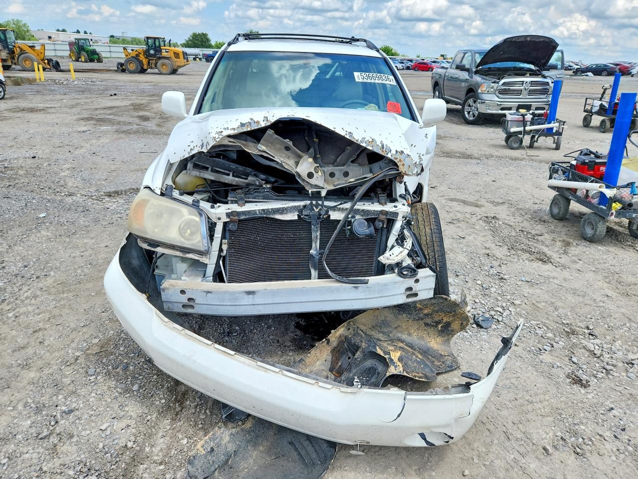 2006 Toyota Highlander Limited Белый vin: JTEEP21A260164357