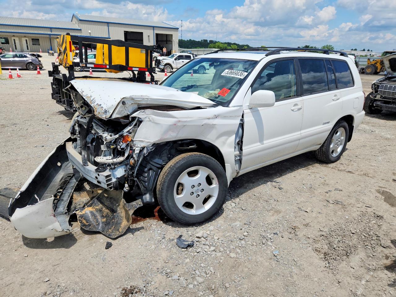 2006 Toyota Highlander Limited White vin: JTEEP21A260164357