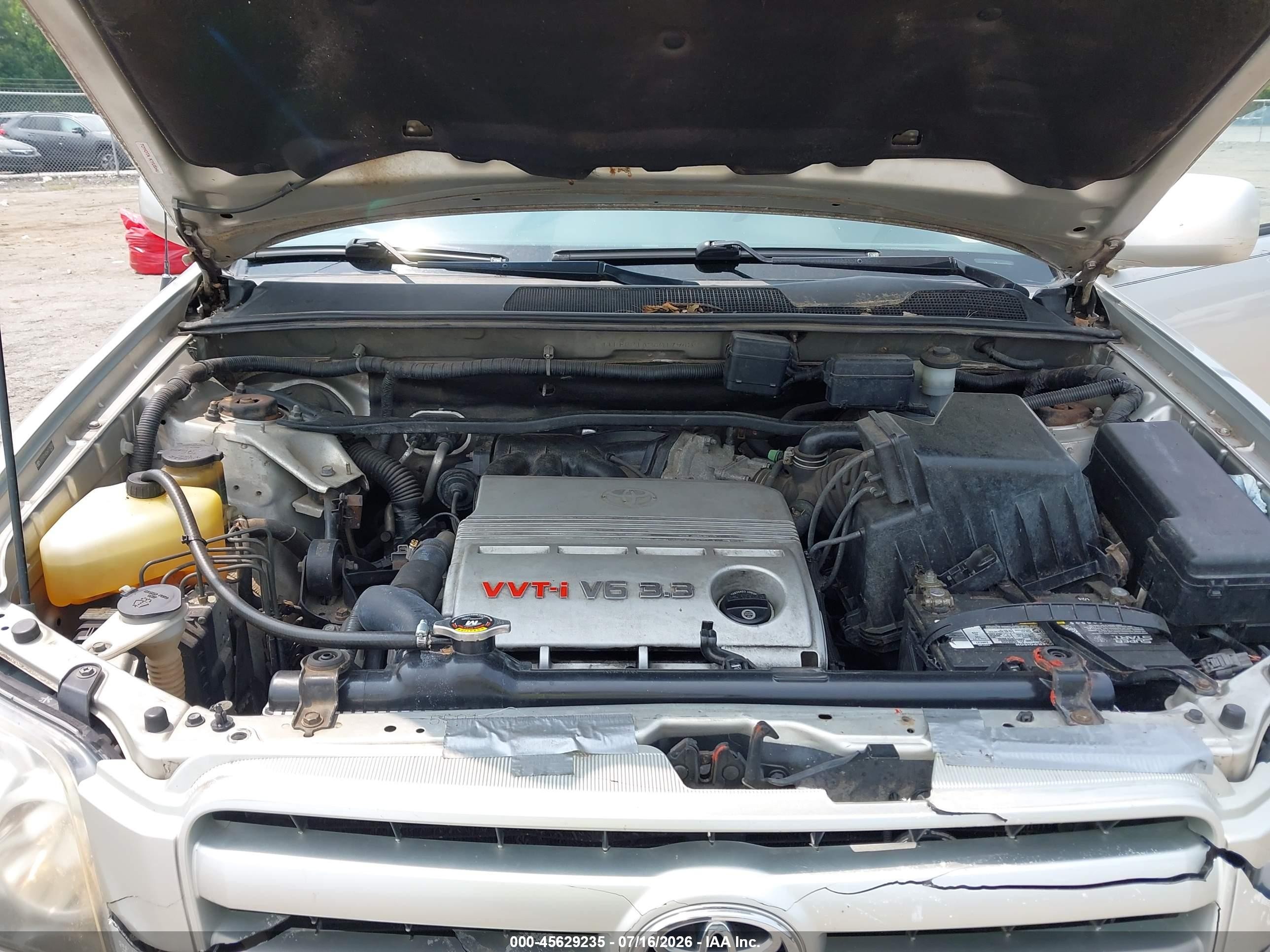 2006 Toyota Highlander V6 Silver vin: JTEEP21A260179439