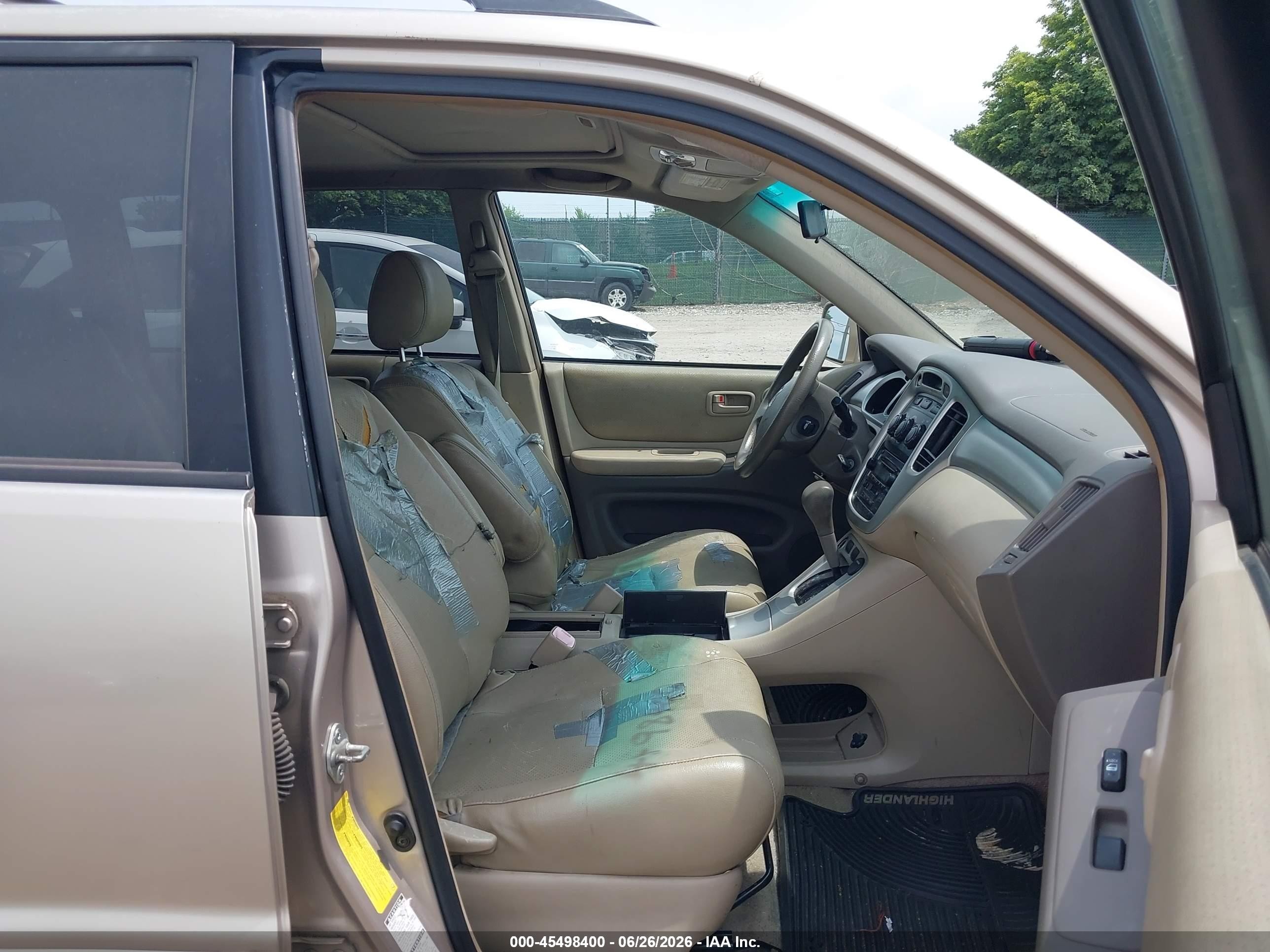 2006 Toyota Highlander V6 Tan vin: JTEEP21A260185273