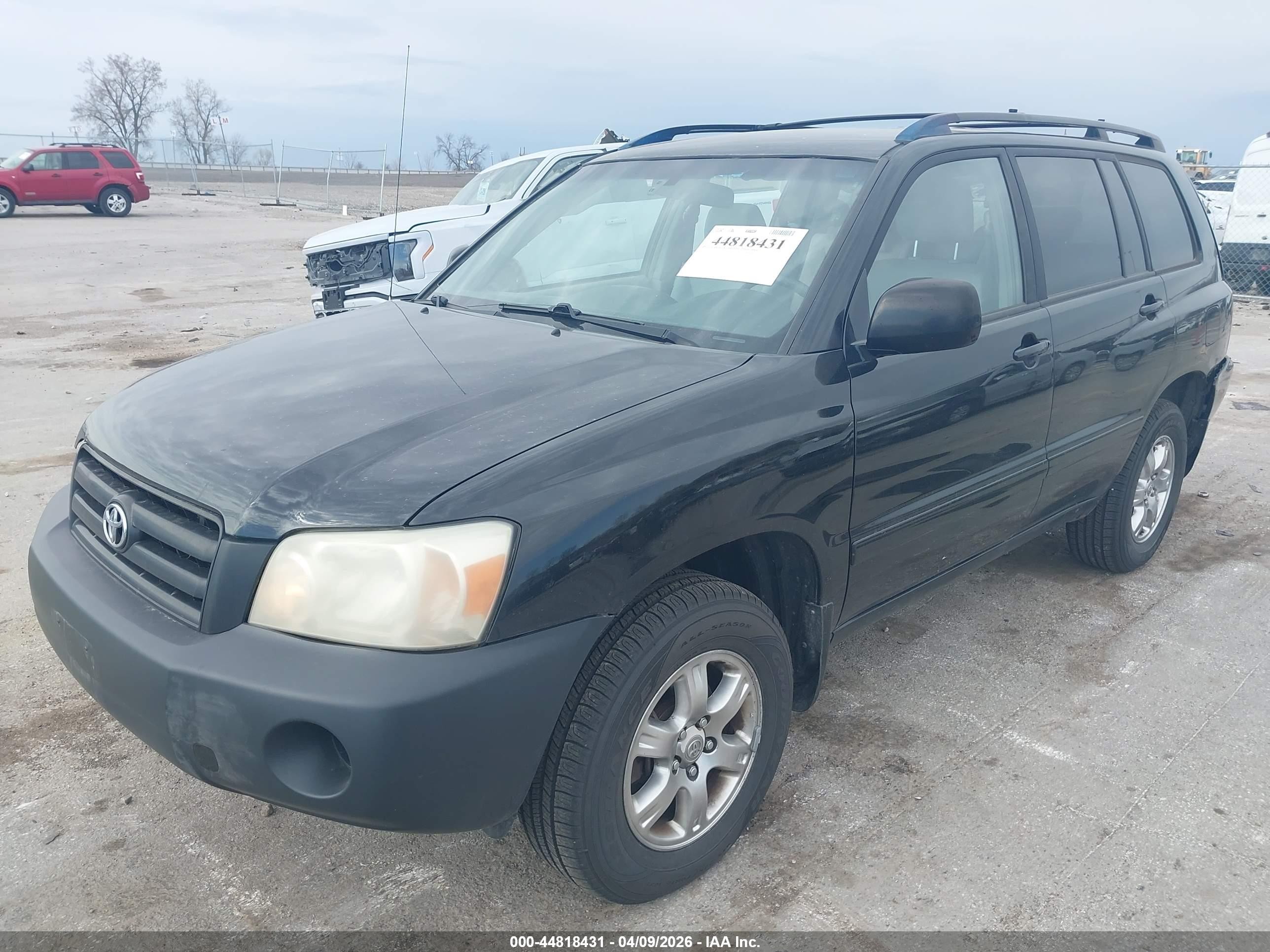 2007 Toyota Highlander V6 Черный vin: JTEEP21A270204048