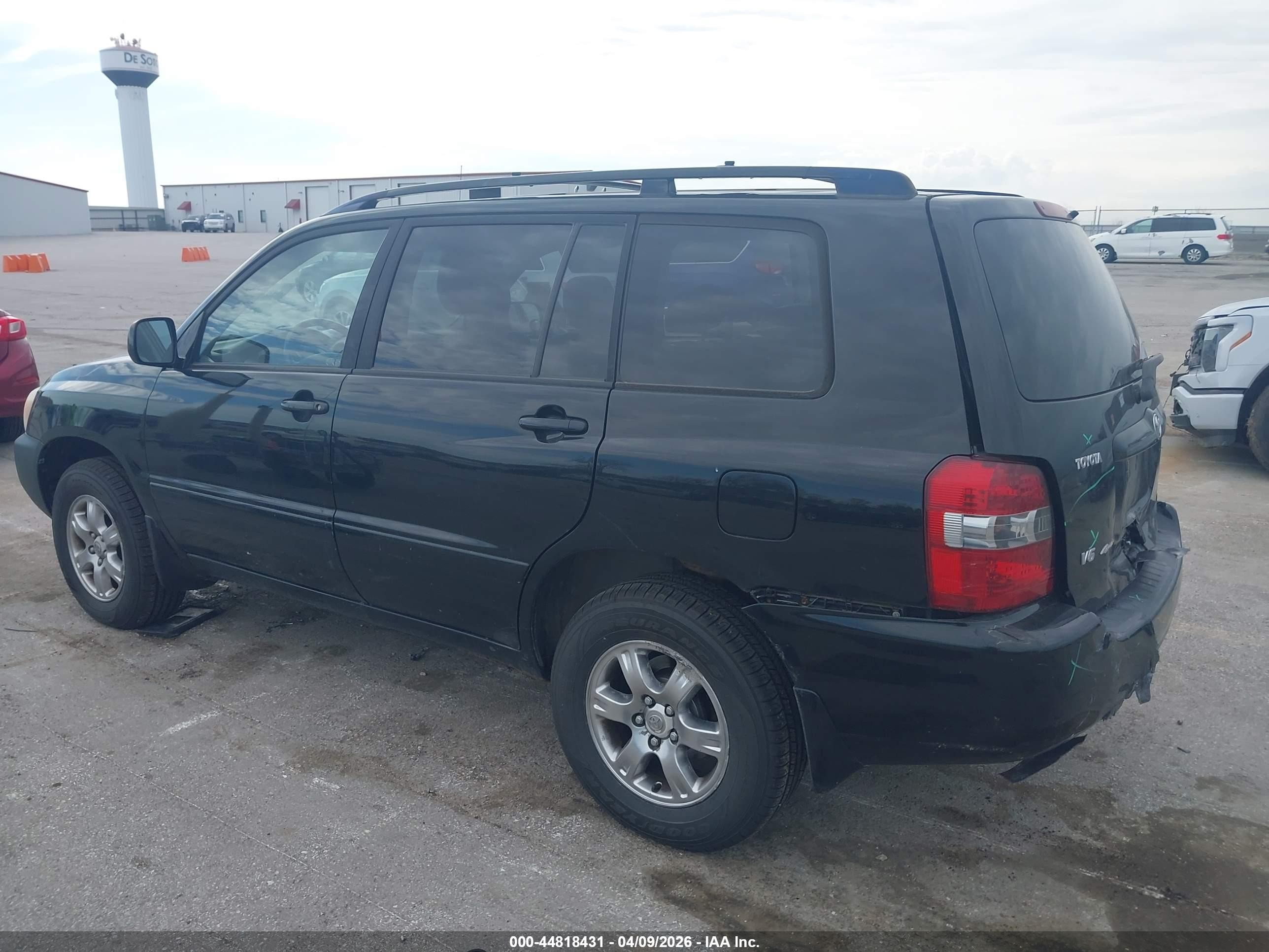 2007 Toyota Highlander V6 Черный vin: JTEEP21A270204048