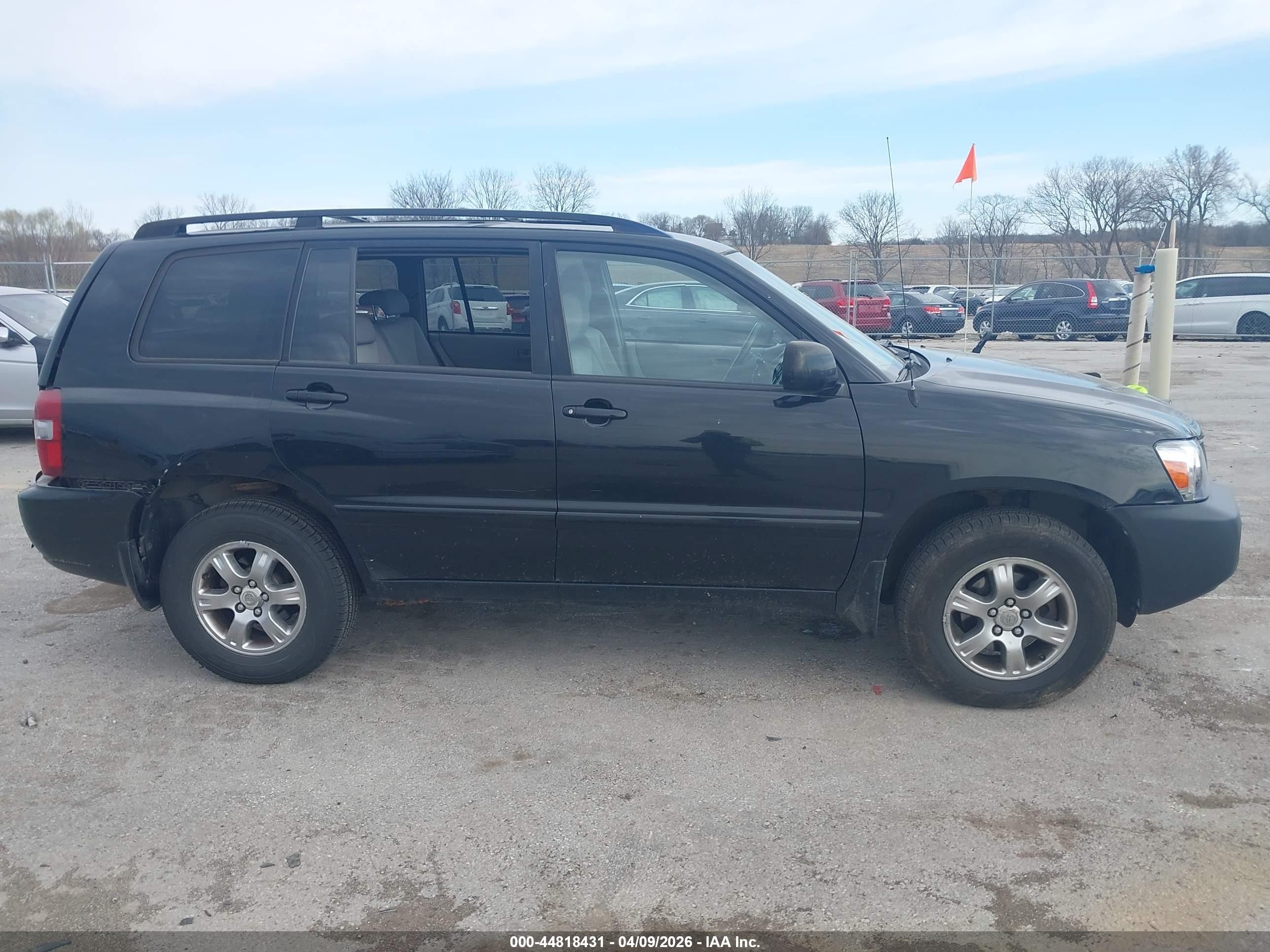 2007 Toyota Highlander V6 Черный vin: JTEEP21A270204048