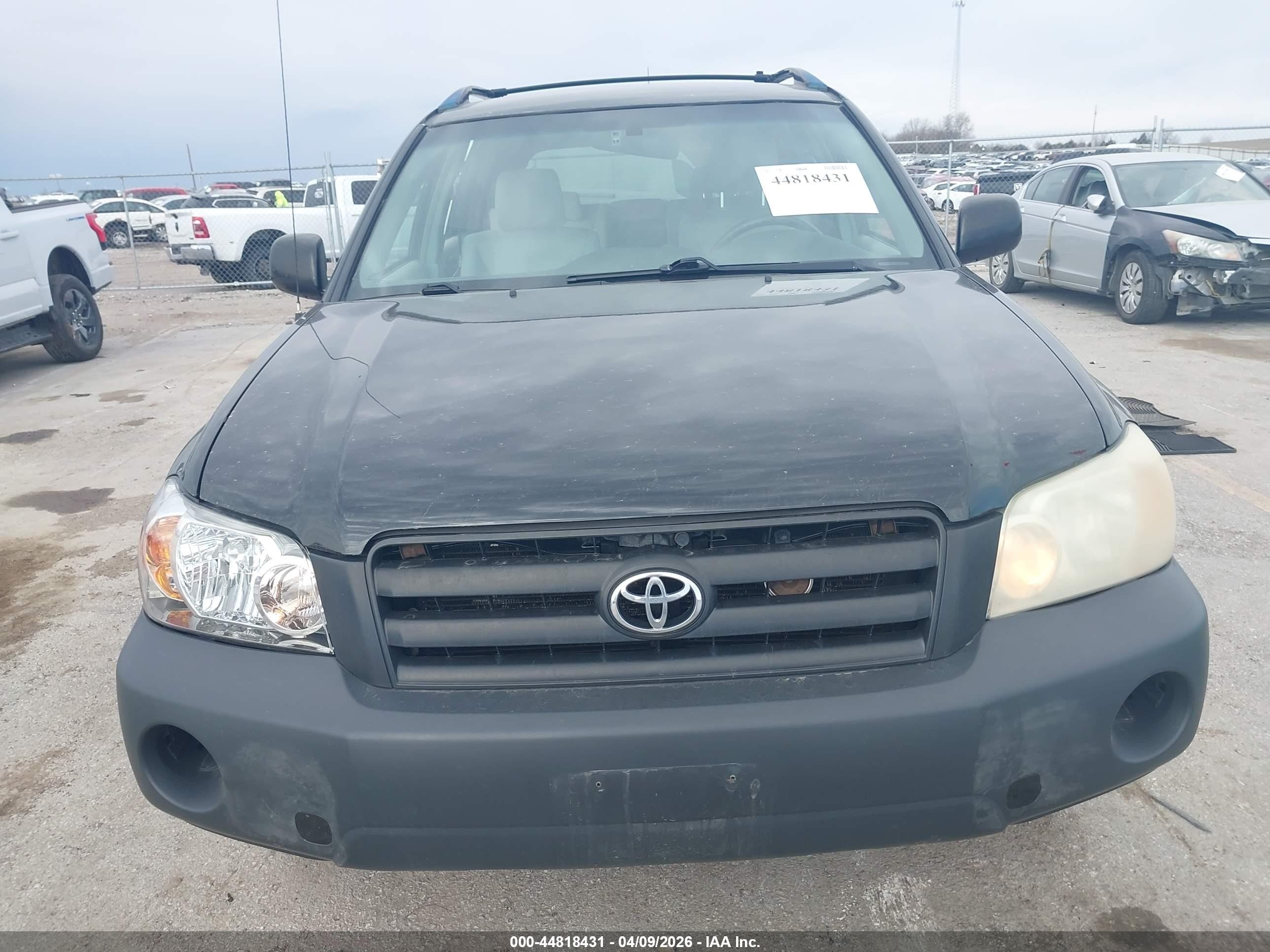 2007 Toyota Highlander V6 Черный vin: JTEEP21A270204048