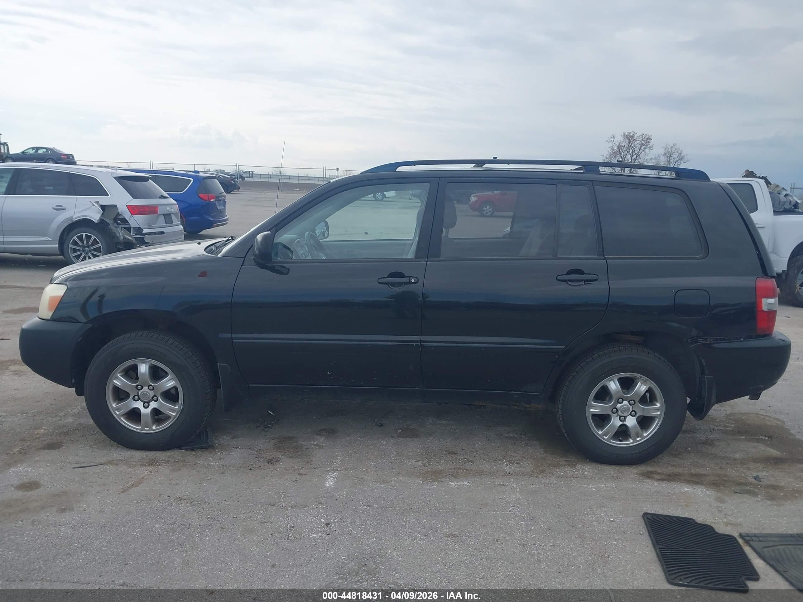 2007 Toyota Highlander V6 Черный vin: JTEEP21A270204048