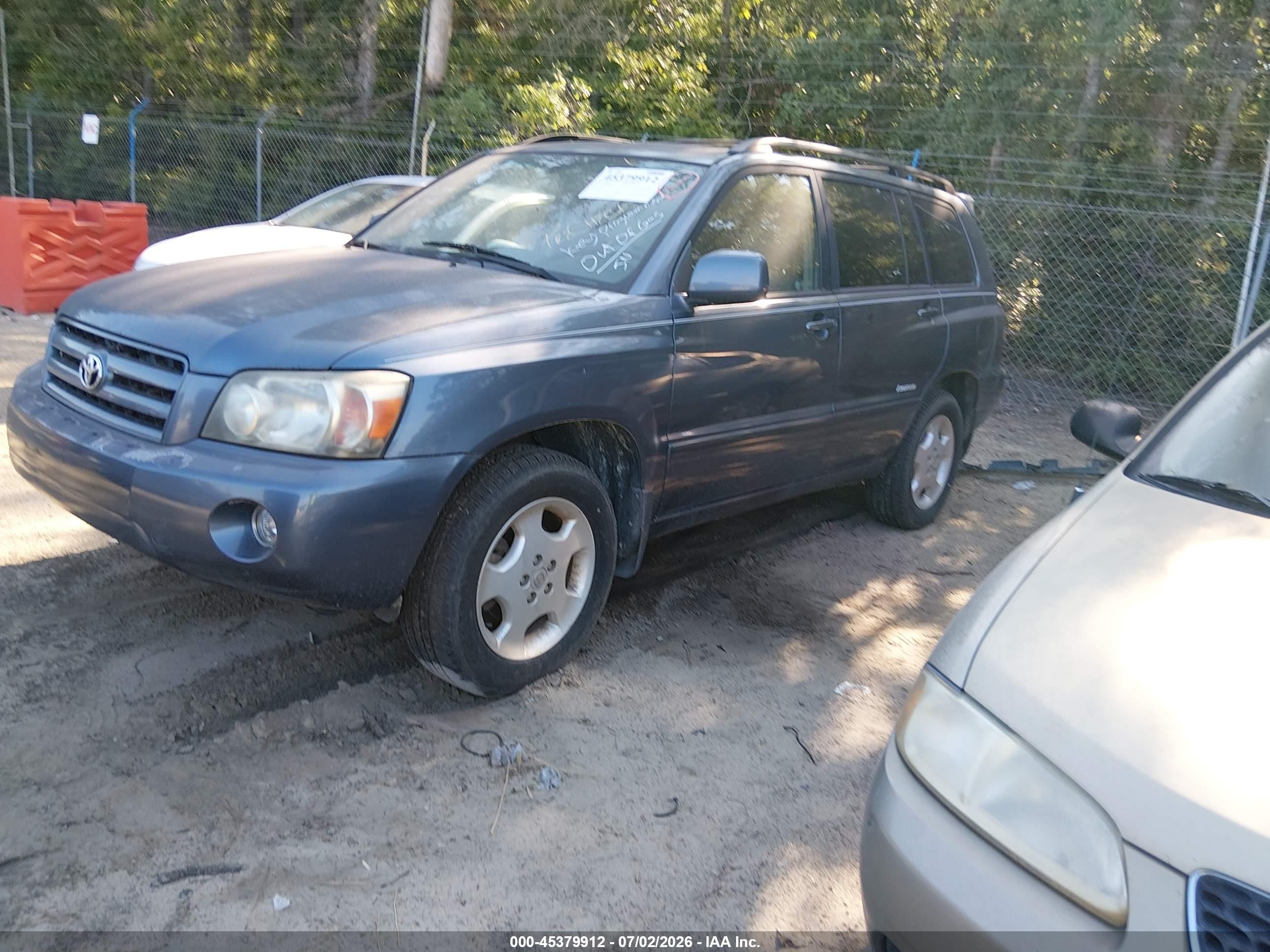2007 Toyota Highlander Limited V6 Синий vin: JTEEP21A270205264