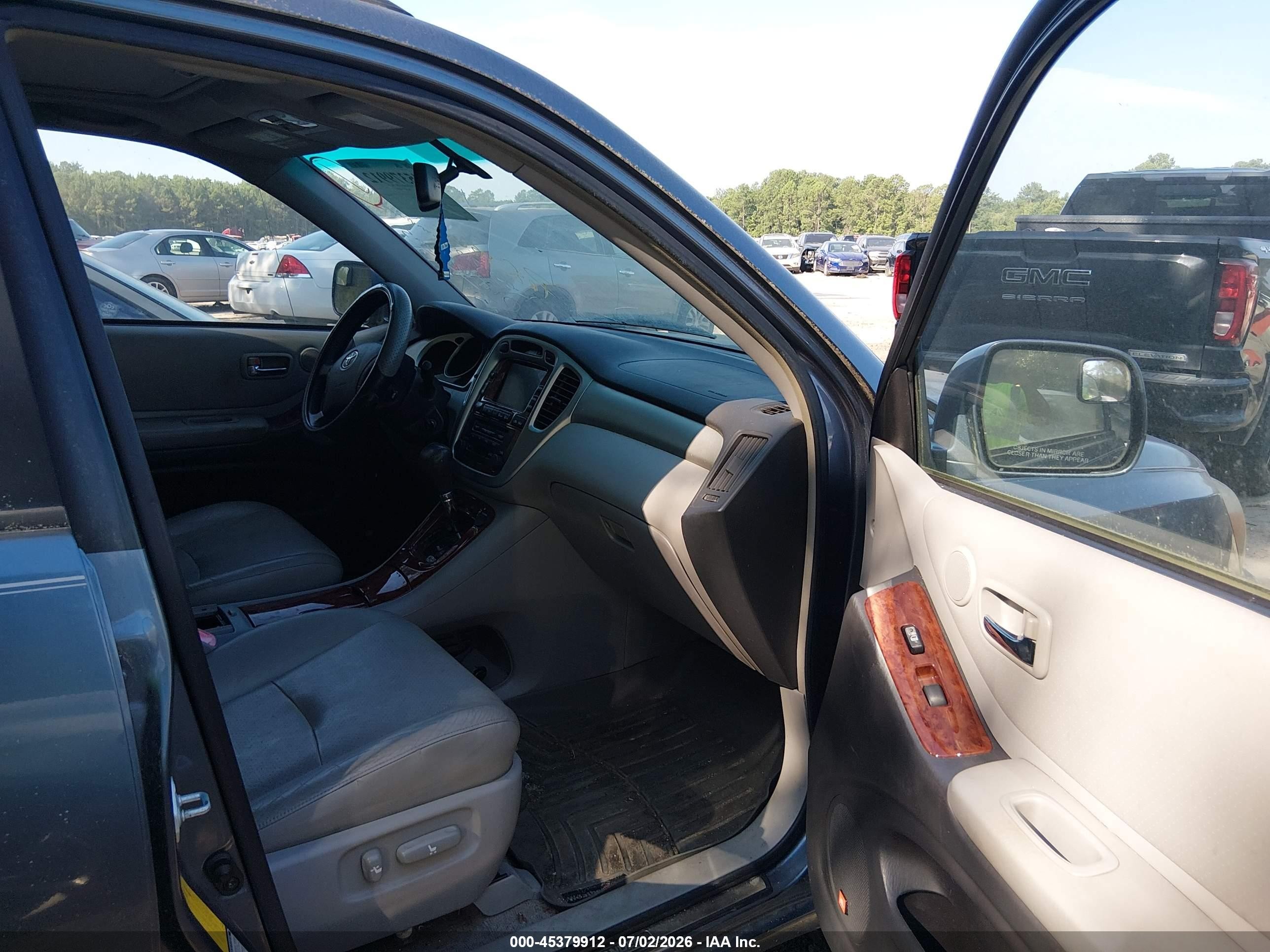 2007 Toyota Highlander Limited V6 Синий vin: JTEEP21A270205264