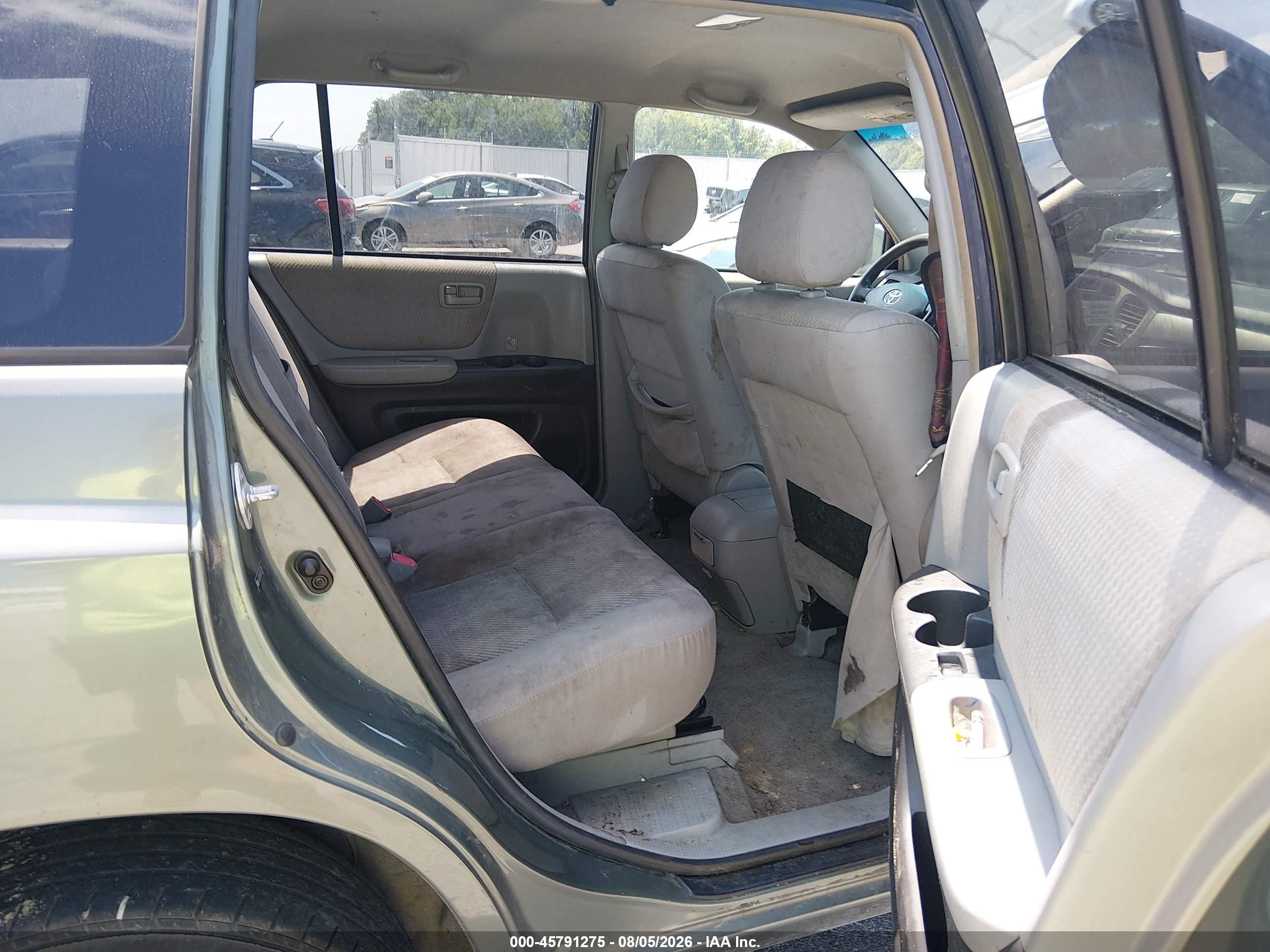 2007 Toyota Highlander 3rd Row Green vin: JTEEP21A270212778