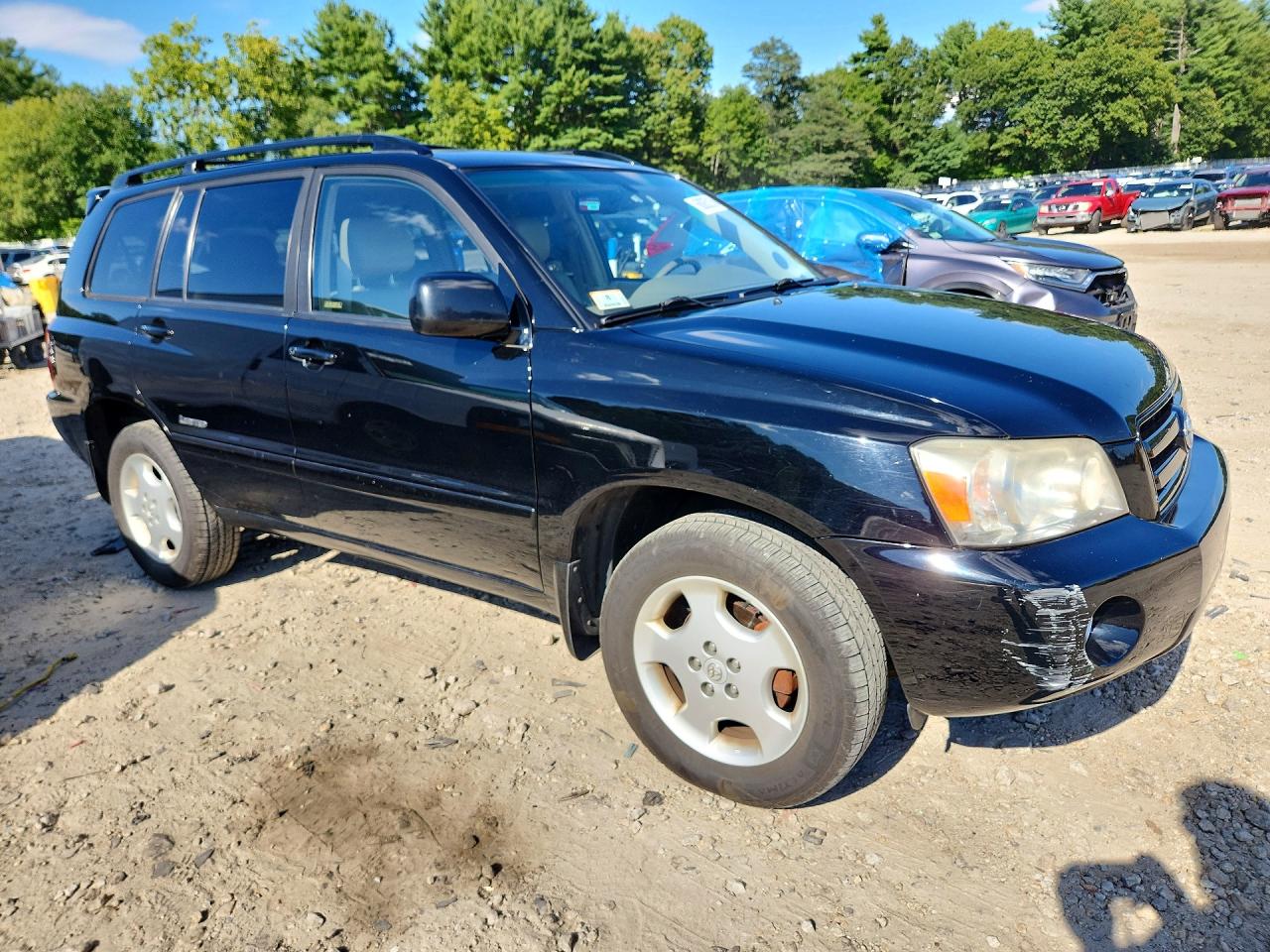 2007 Toyota Highlander Limited Черный vin: JTEEP21A270215616