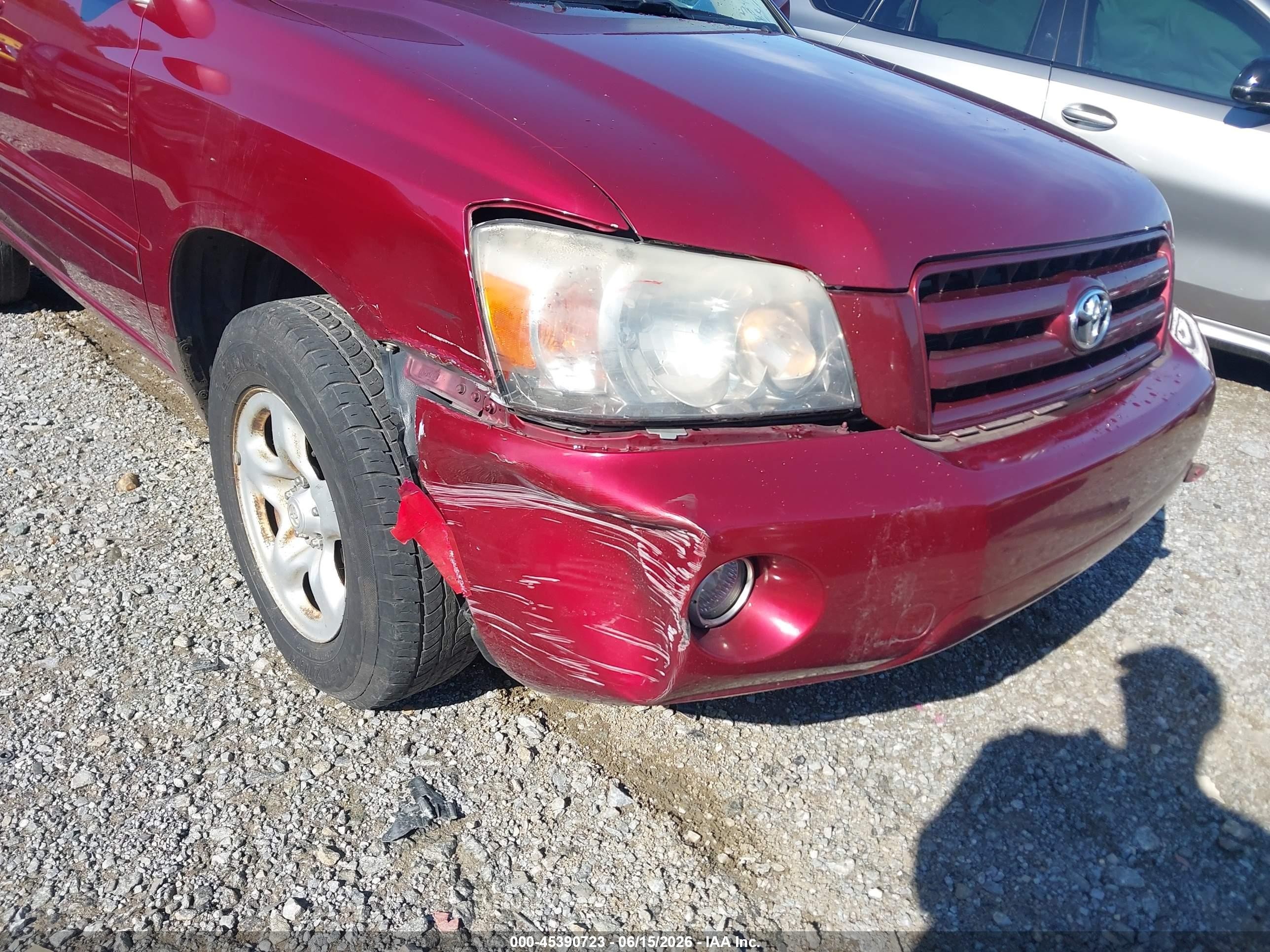 2007 Toyota Highlander Limited W/3rd Row Burgundy vin: JTEEP21A270219326