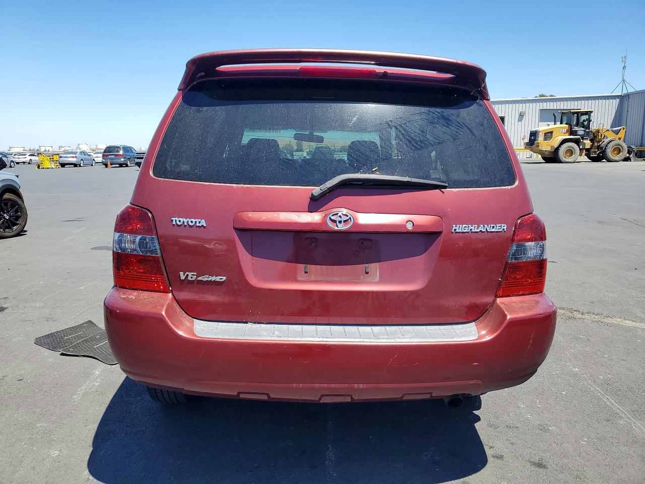 2007 Toyota Highlander Base Red vin: JTEEP21A270224526