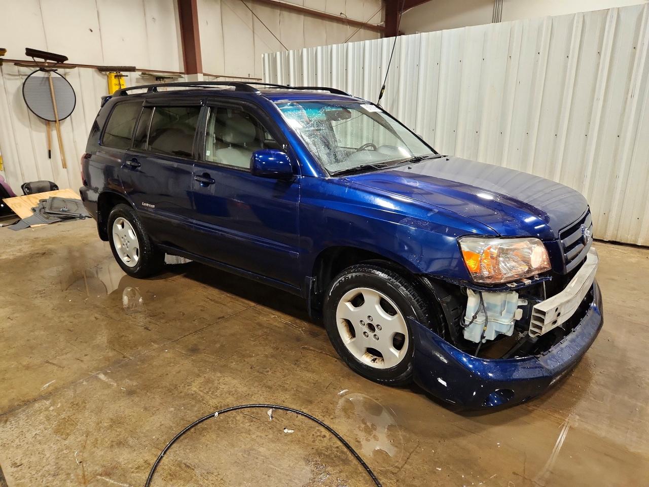 2007 Toyota Highlander Limited Blue vin: JTEEP21A270230553