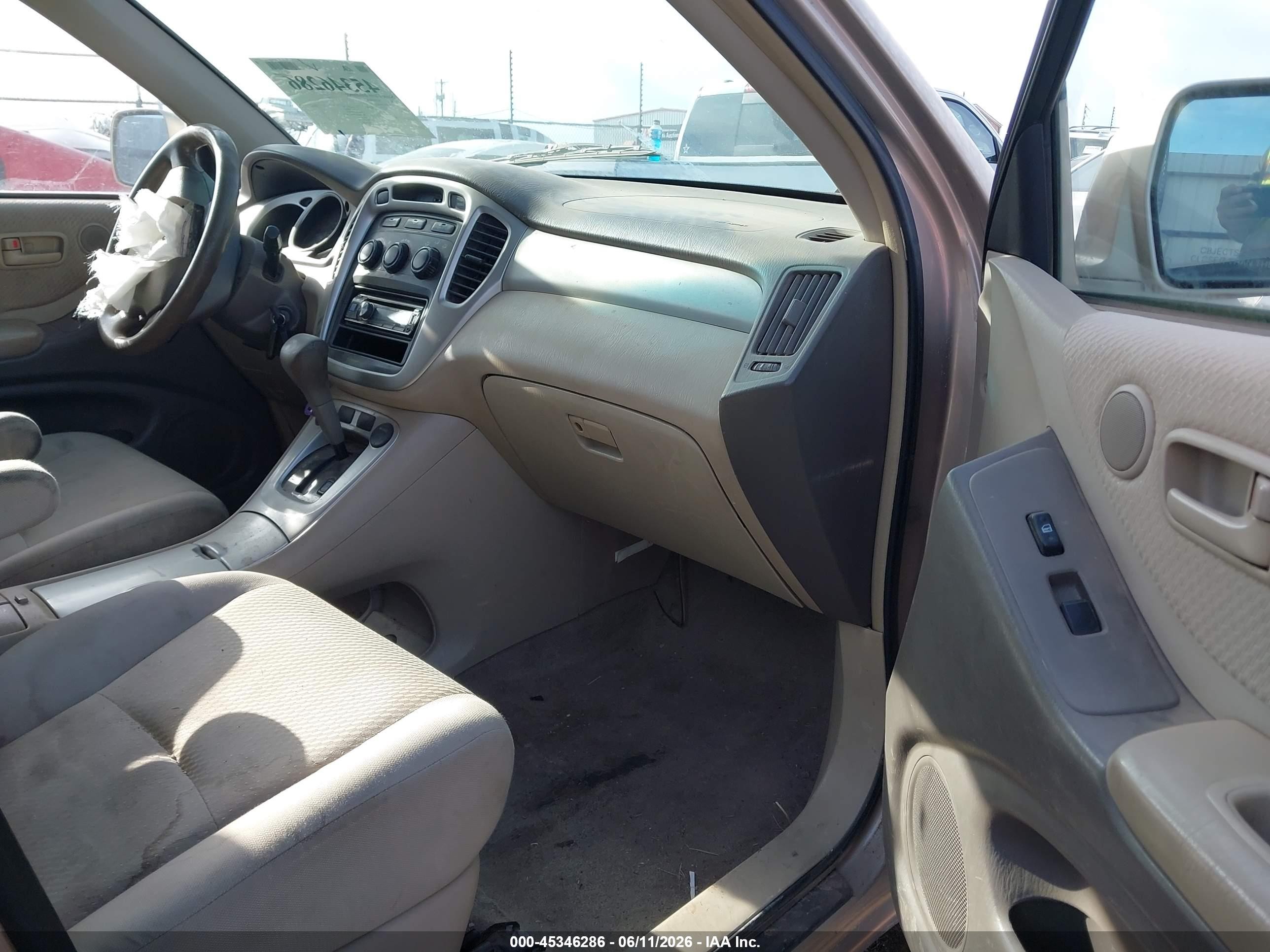 2004 Toyota Highlander V6 Beige vin: JTEEP21A340013153
