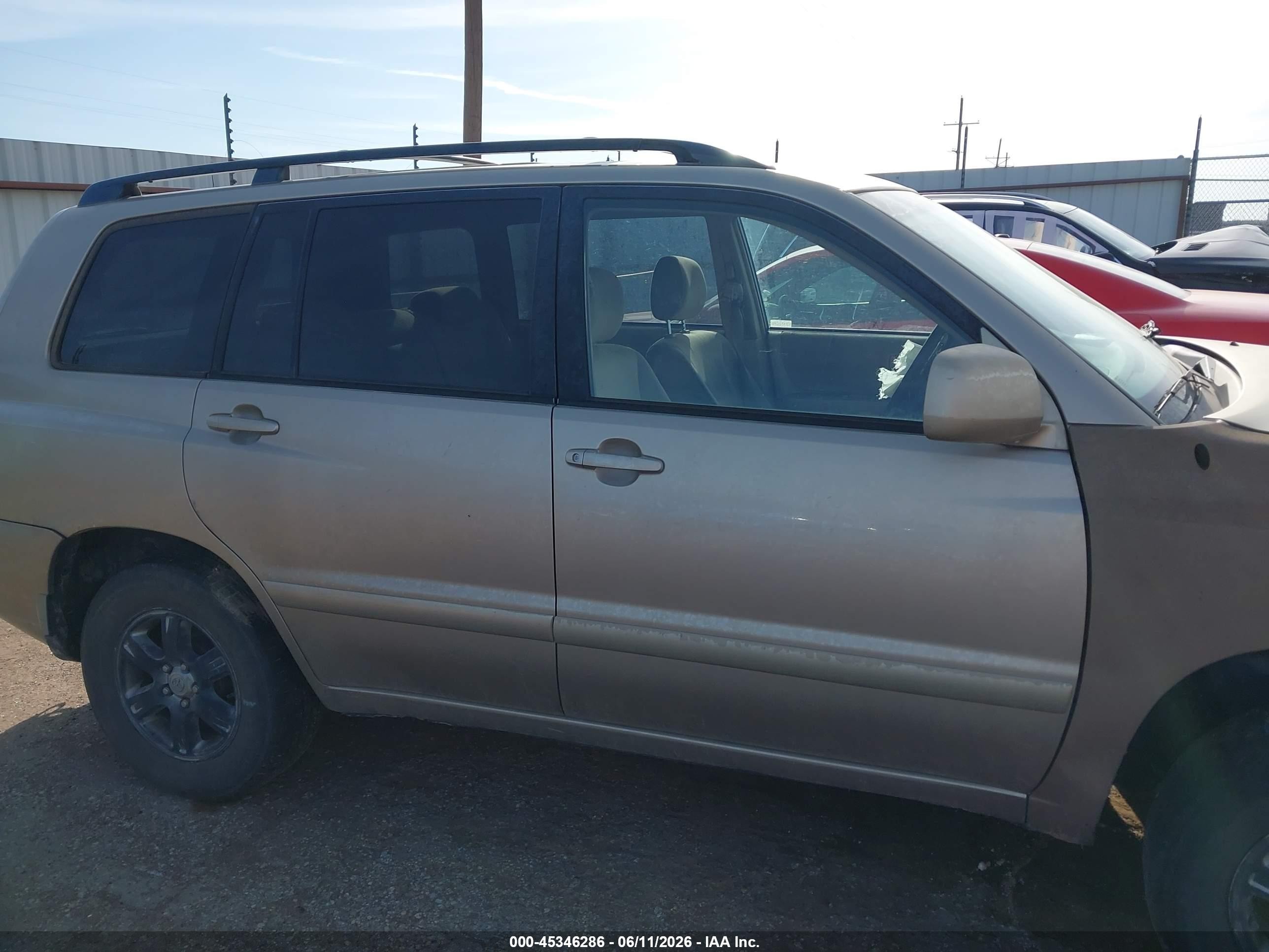 2004 Toyota Highlander V6 Beige vin: JTEEP21A340013153