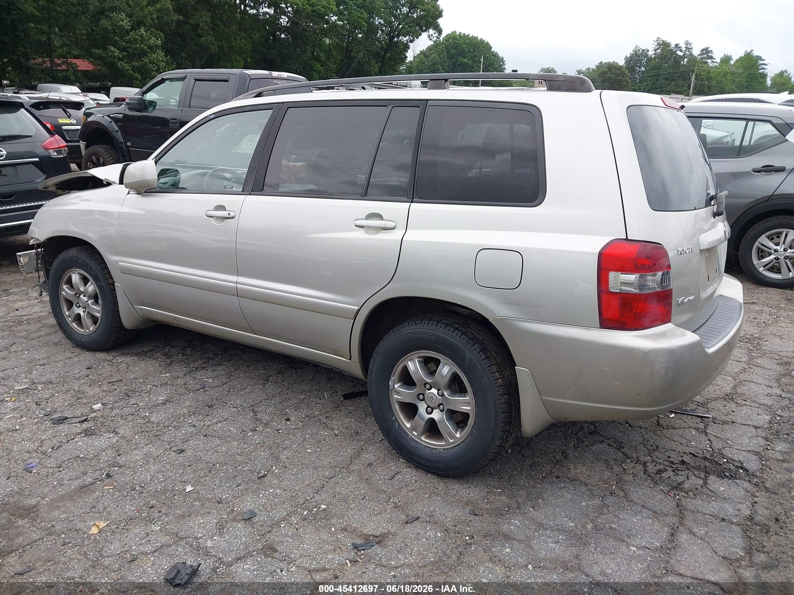 2004 Toyota Highlander V6 Серебряный vin: JTEEP21A340016831