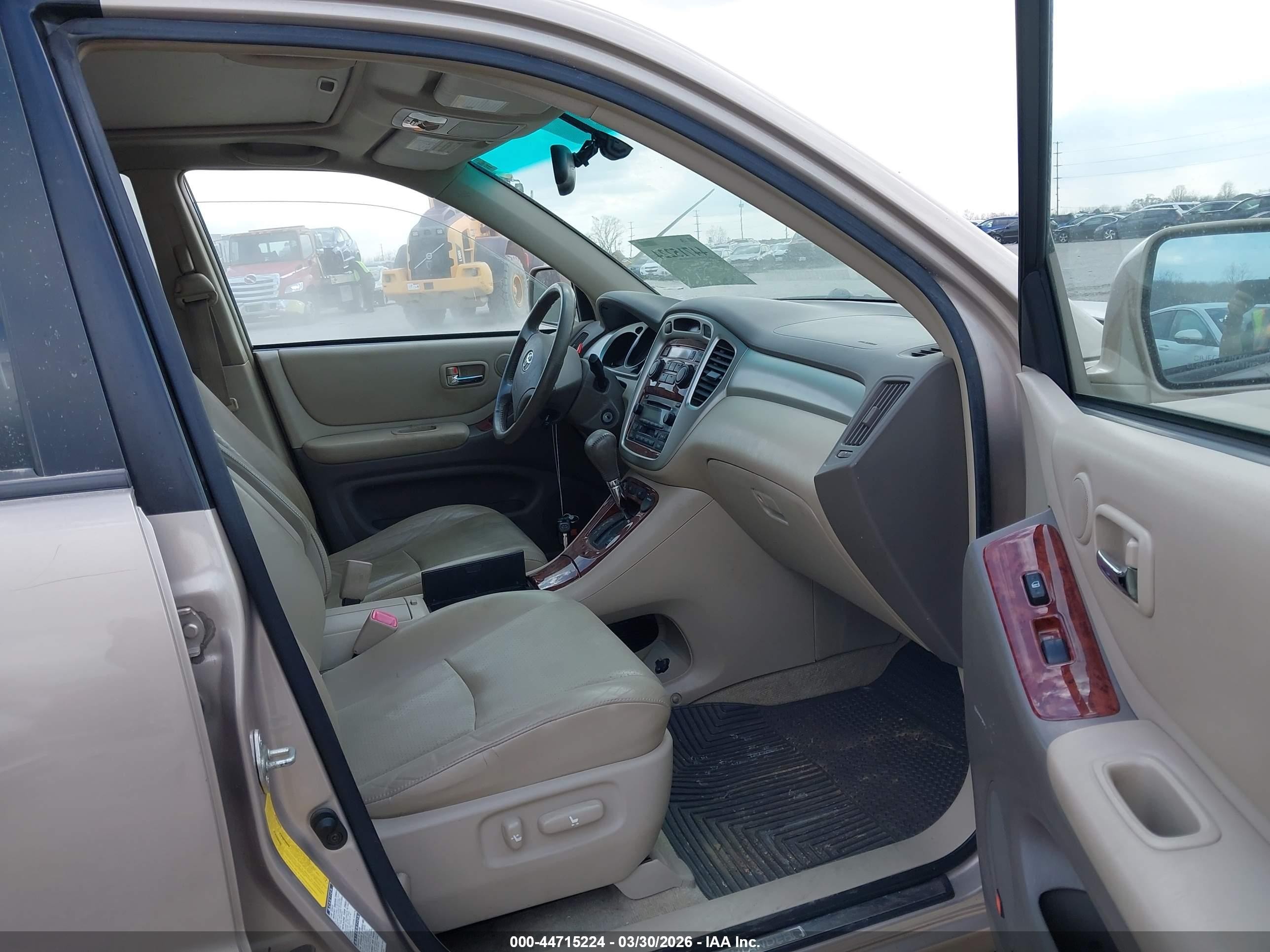 2004 Toyota Highlander Limited V6 Gold vin: JTEEP21A340038313