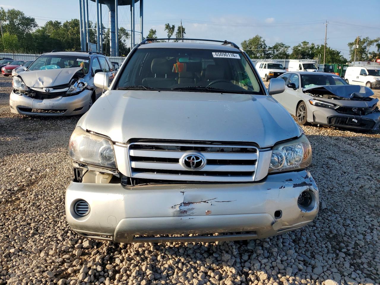 2004 Toyota Highlander Base Silver vin: JTEEP21A340047545
