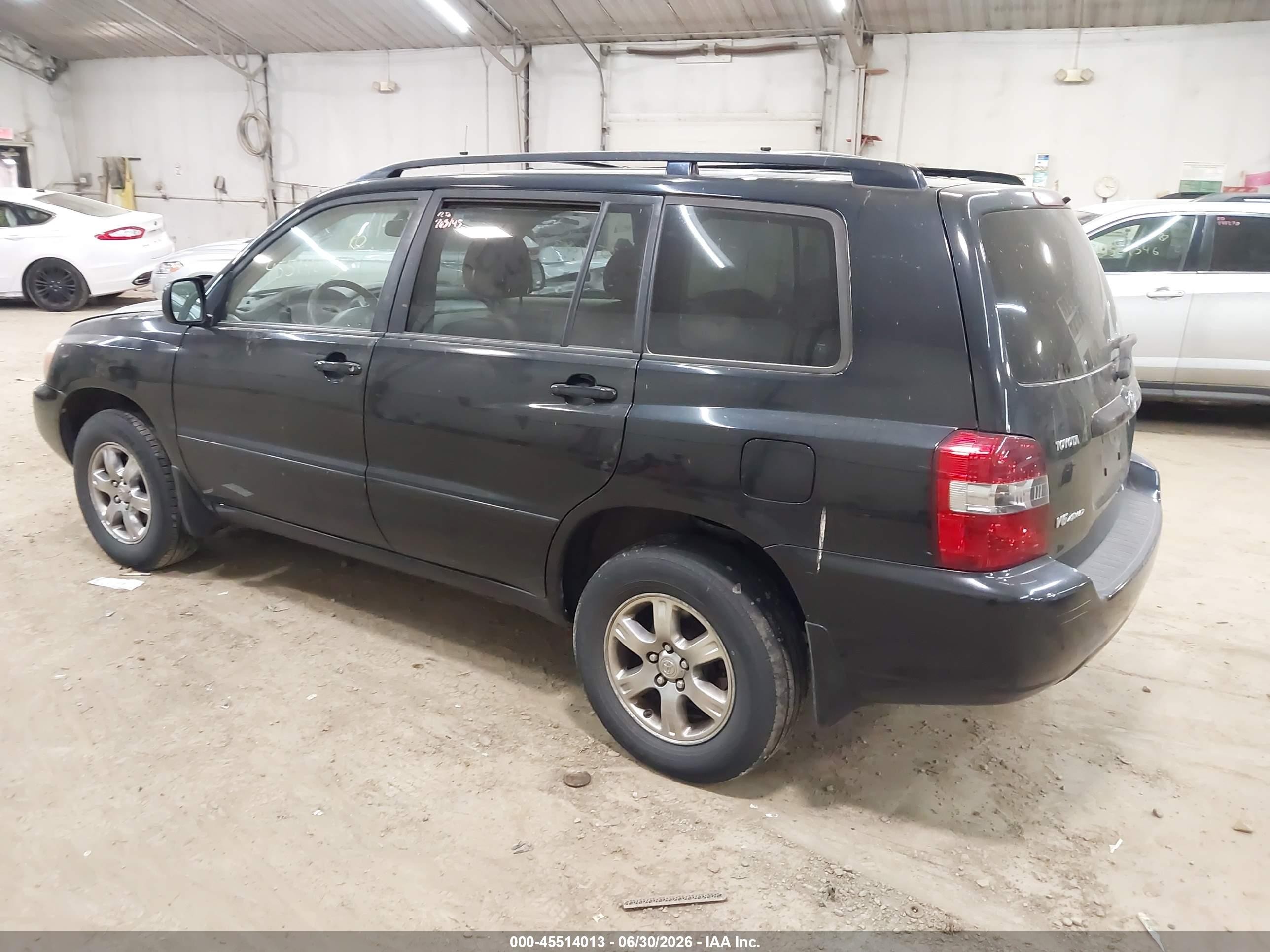 2004 Toyota Highlander V6 Black vin: JTEEP21A340047819