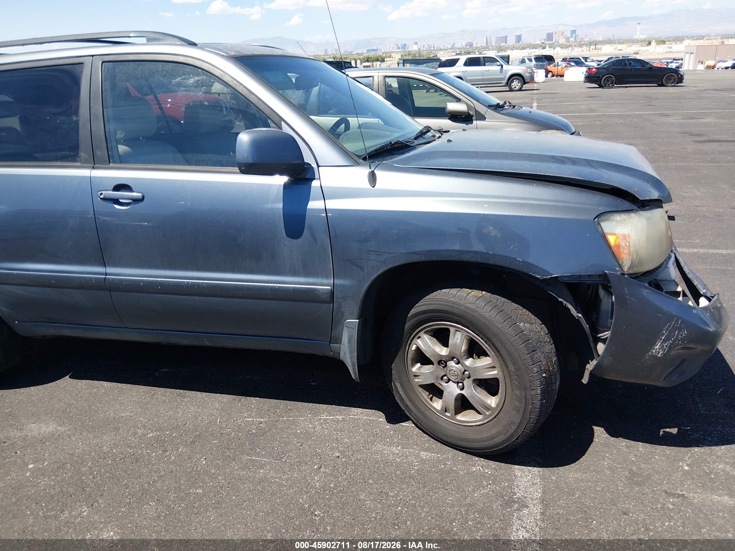 2004 Toyota Highlander V6 Blue vin: JTEEP21A340048999