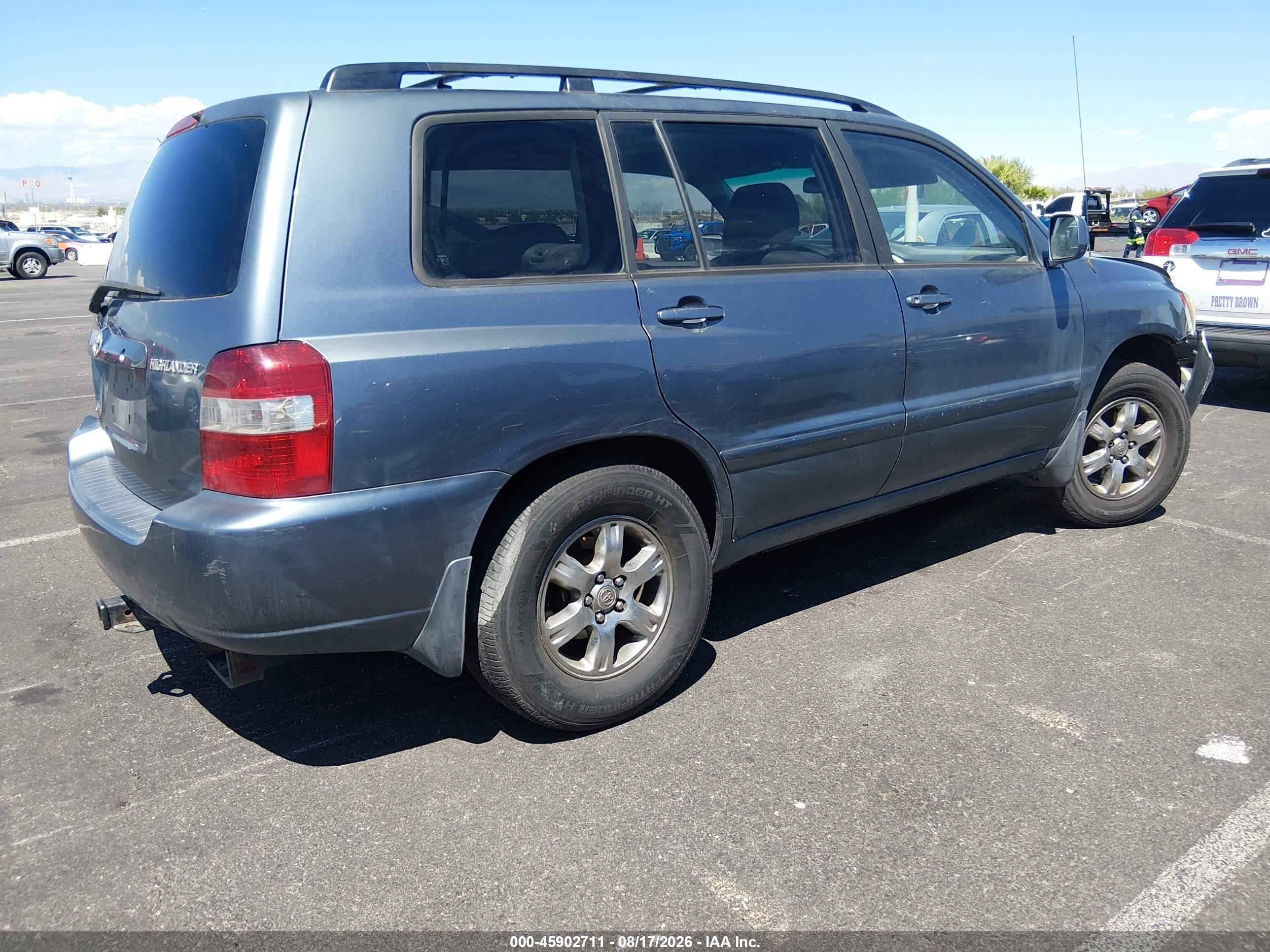 2004 Toyota Highlander V6 Blue vin: JTEEP21A340048999