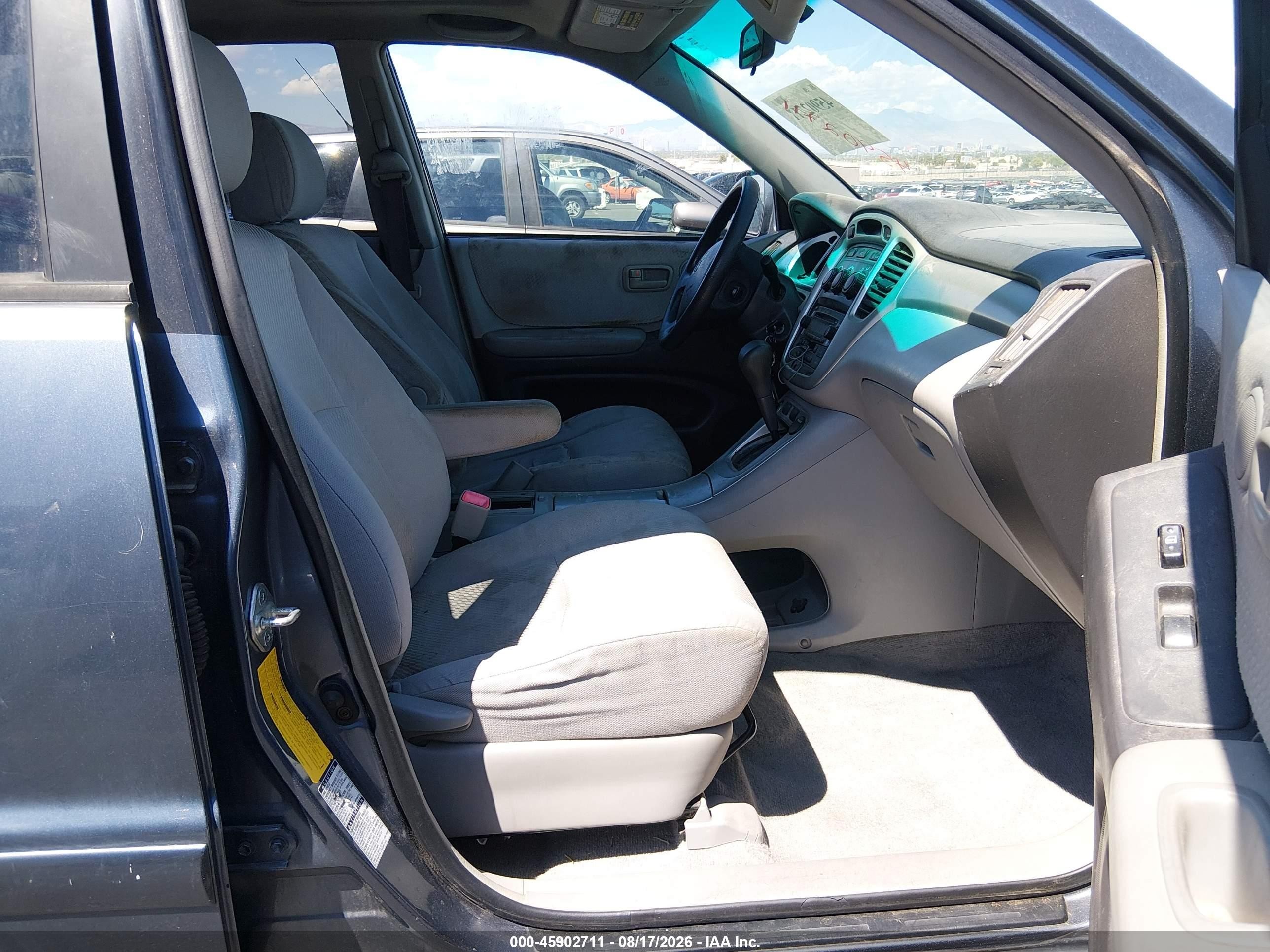 2004 Toyota Highlander V6 Blue vin: JTEEP21A340048999