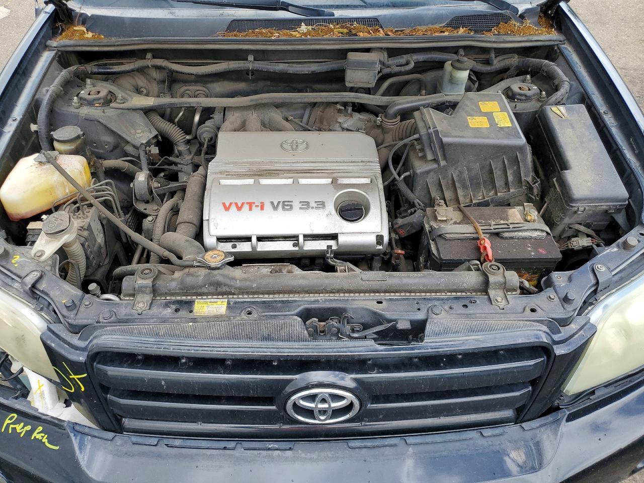 2004 Toyota Highlander Base Black vin: JTEEP21A340061297