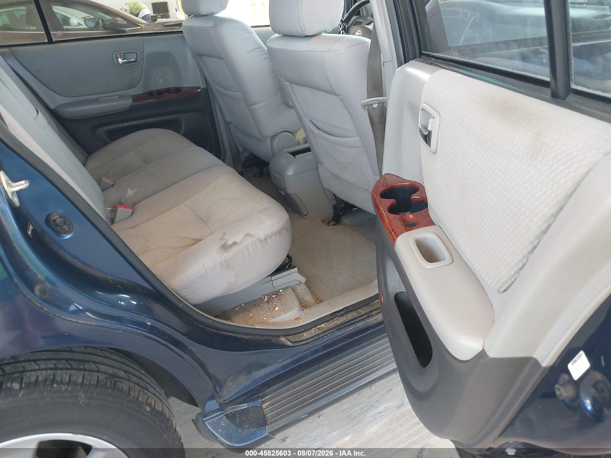 2004 Toyota Highlander Limited V6 Blue vin: JTEEP21A340064281