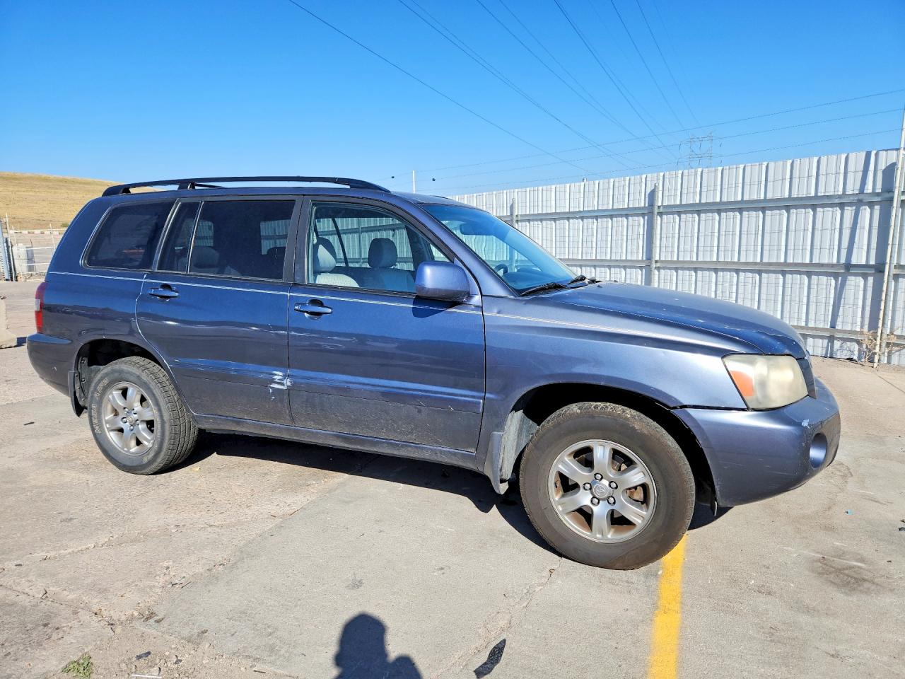 2005 Toyota Highlander Limited Blue vin: JTEEP21A350073189