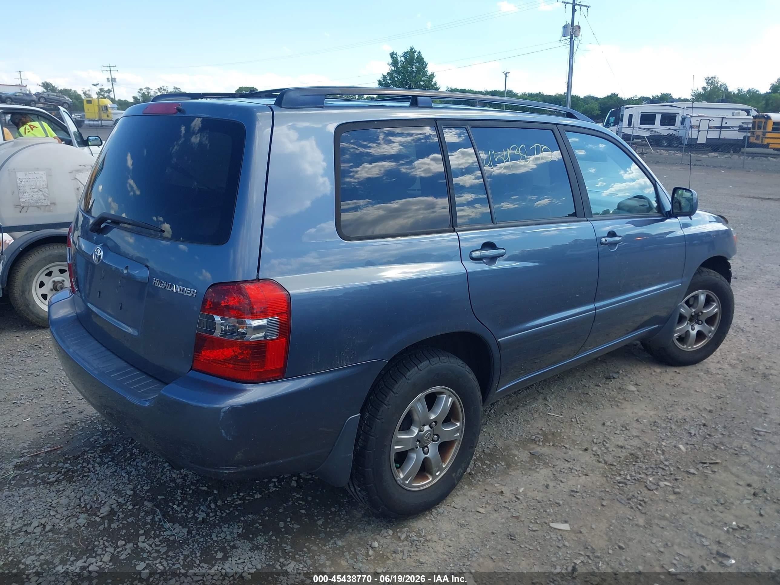 2005 Toyota Highlander V6 Gray vin: JTEEP21A350090588