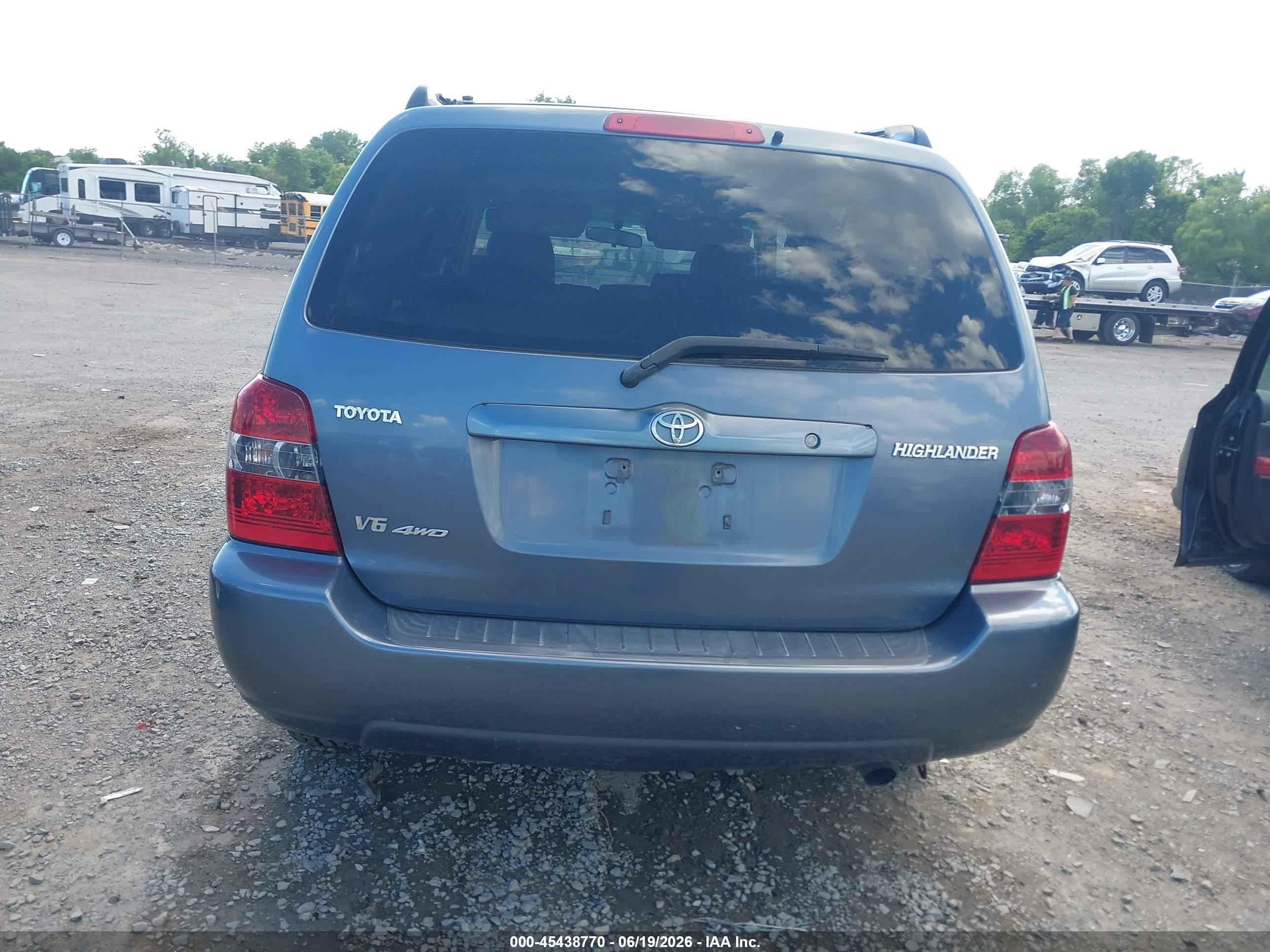 2005 Toyota Highlander V6 Gray vin: JTEEP21A350090588