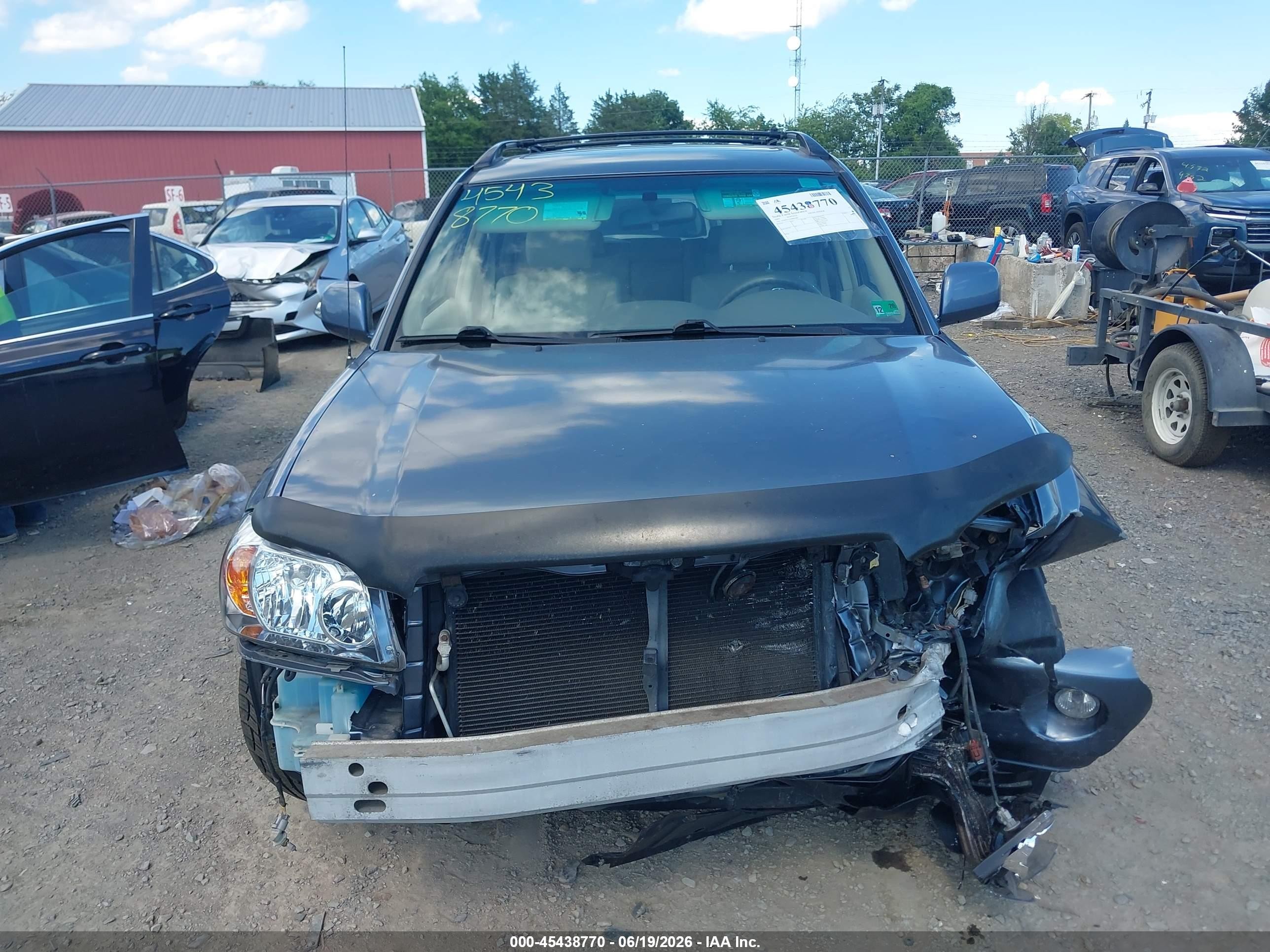 2005 Toyota Highlander V6 Gray vin: JTEEP21A350090588
