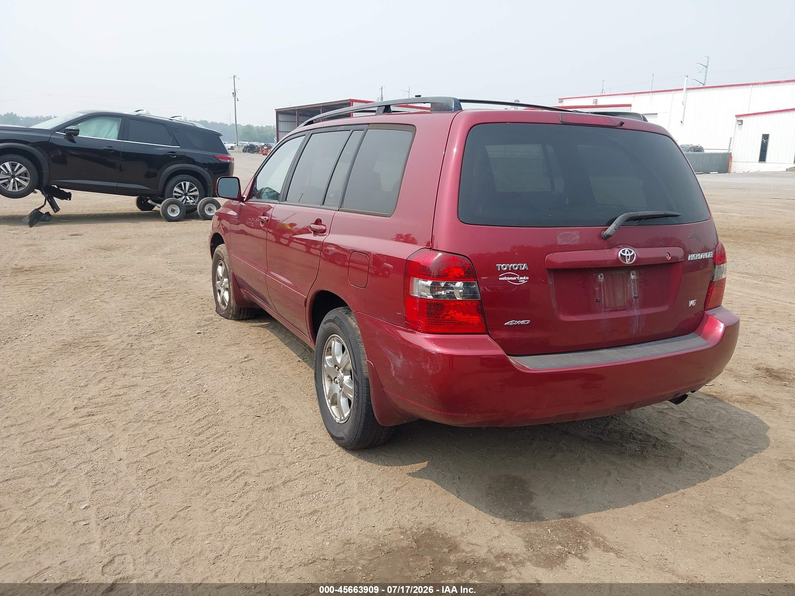2005 Toyota Highlander V6 Красный vin: JTEEP21A350094852