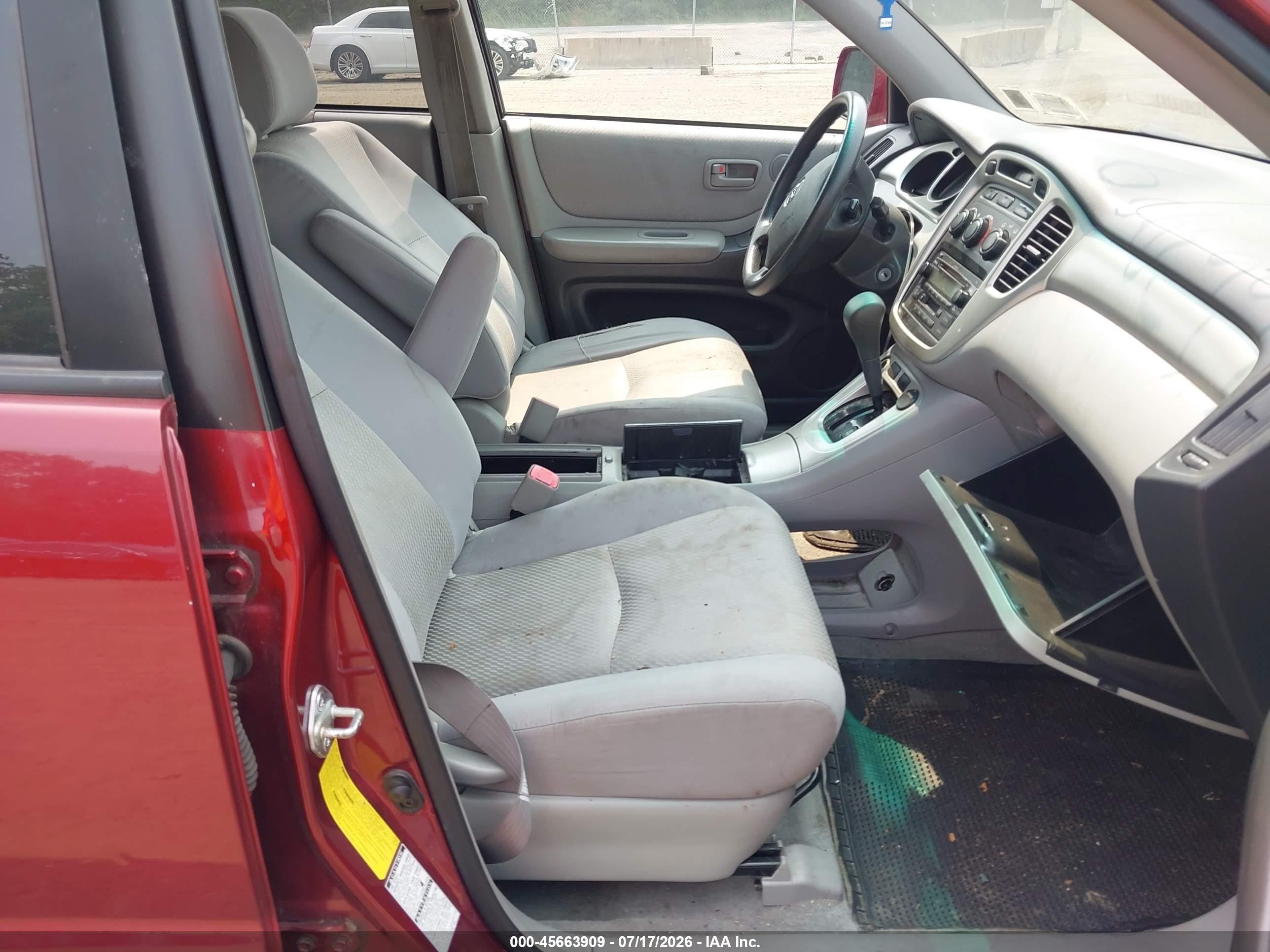 2005 Toyota Highlander V6 Красный vin: JTEEP21A350094852