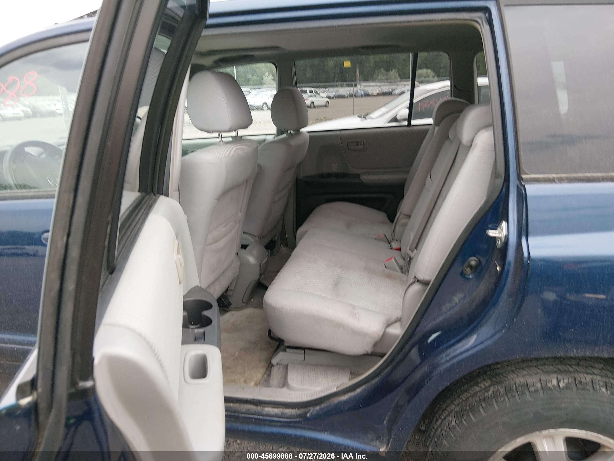 2005 Toyota Highlander V6 Blue vin: JTEEP21A350095984