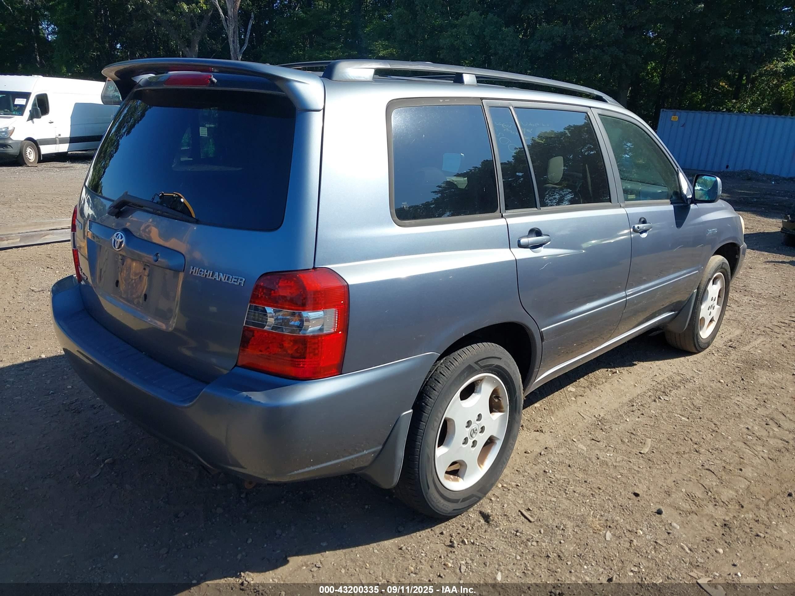 2005 Toyota Highlander Limited V6 Blue vin: JTEEP21A350096665