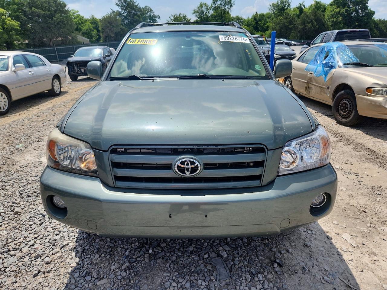 2005 Toyota Highlander Limited Green vin: JTEEP21A350098433