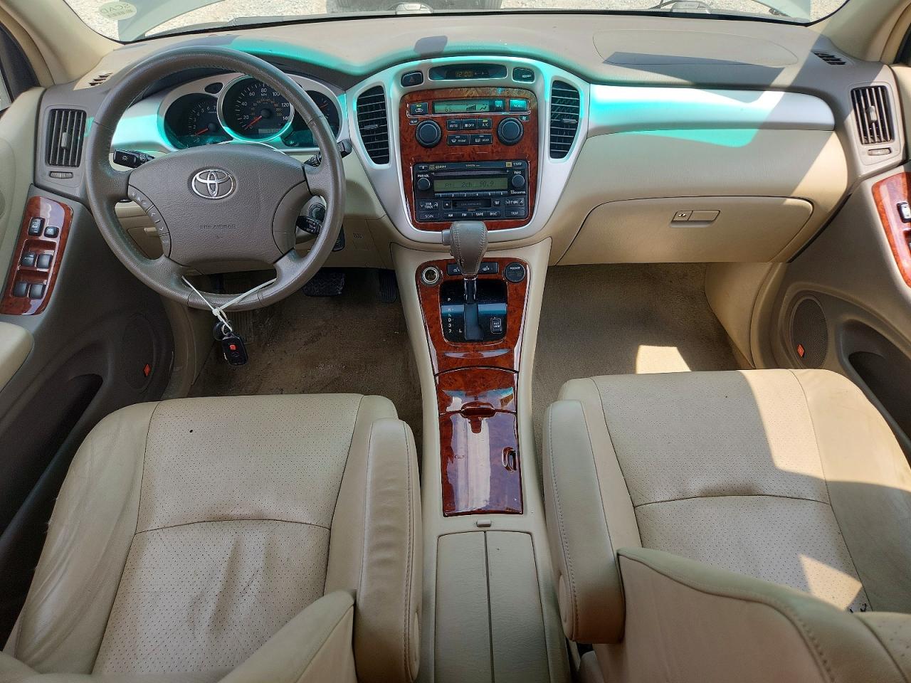 2005 Toyota Highlander Limited Green vin: JTEEP21A350098433