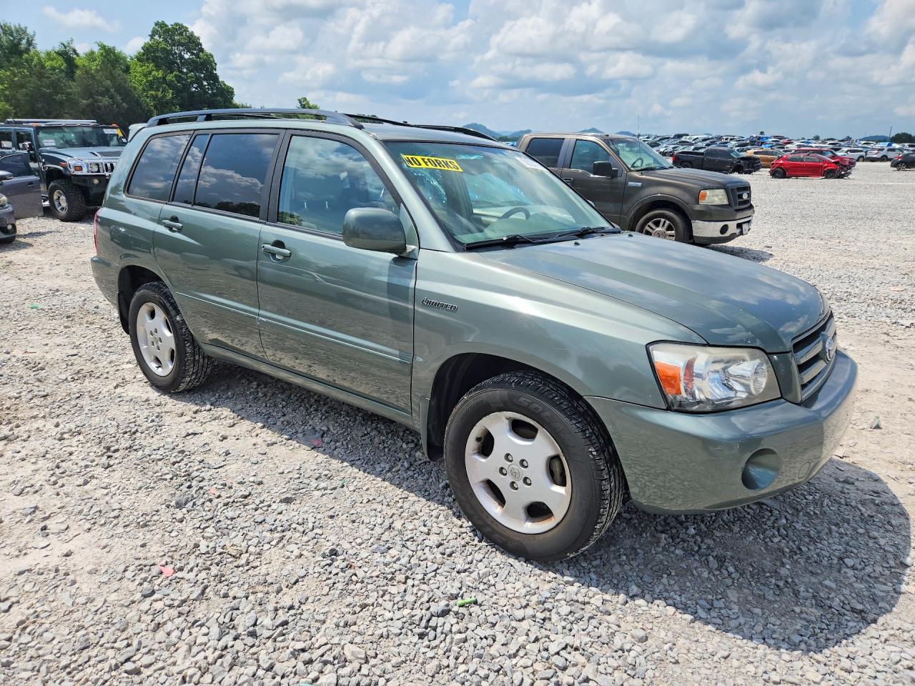 2005 Toyota Highlander Limited Green vin: JTEEP21A350098433