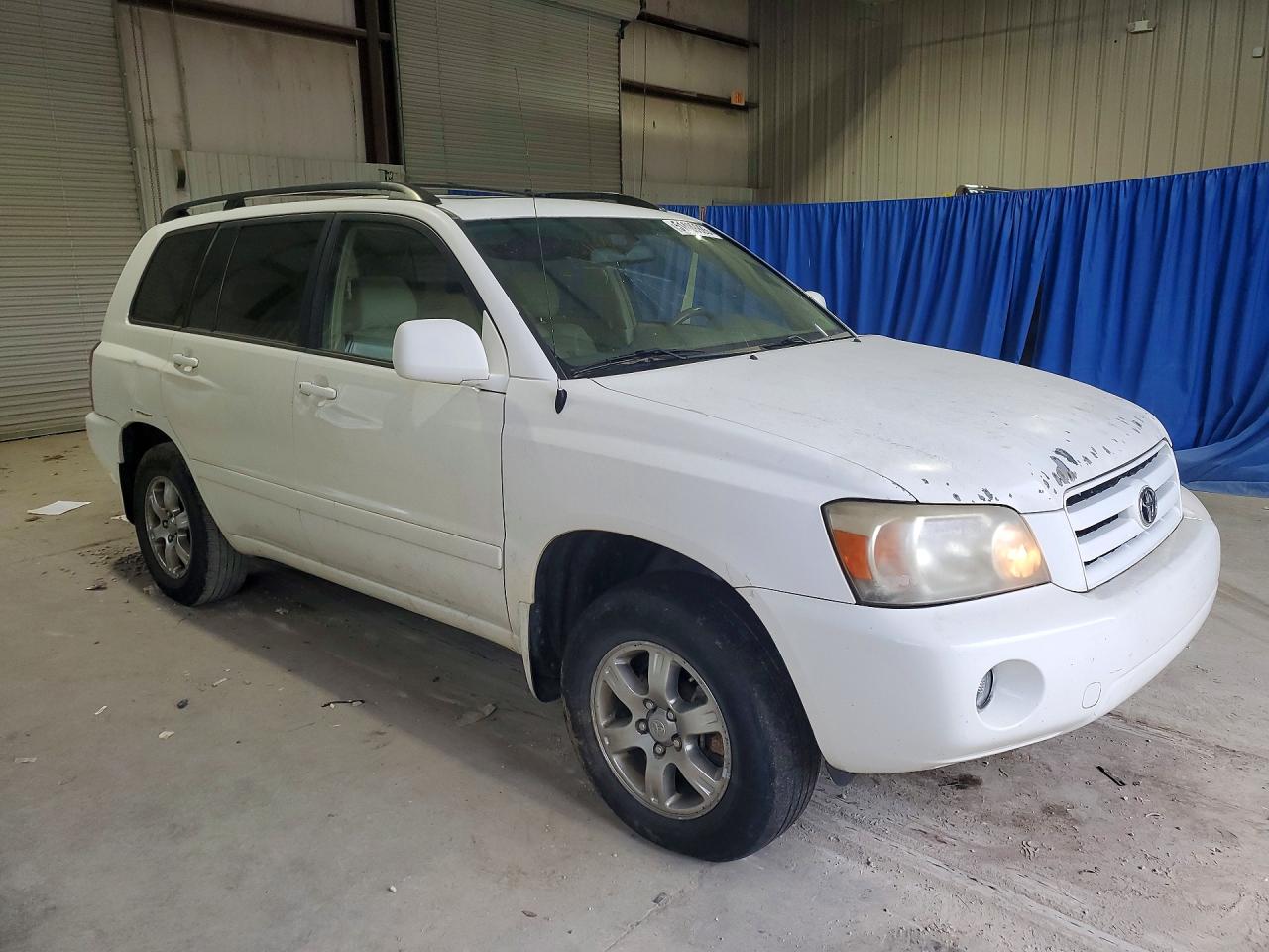 2005 Toyota Highlander Limited White vin: JTEEP21A350108278